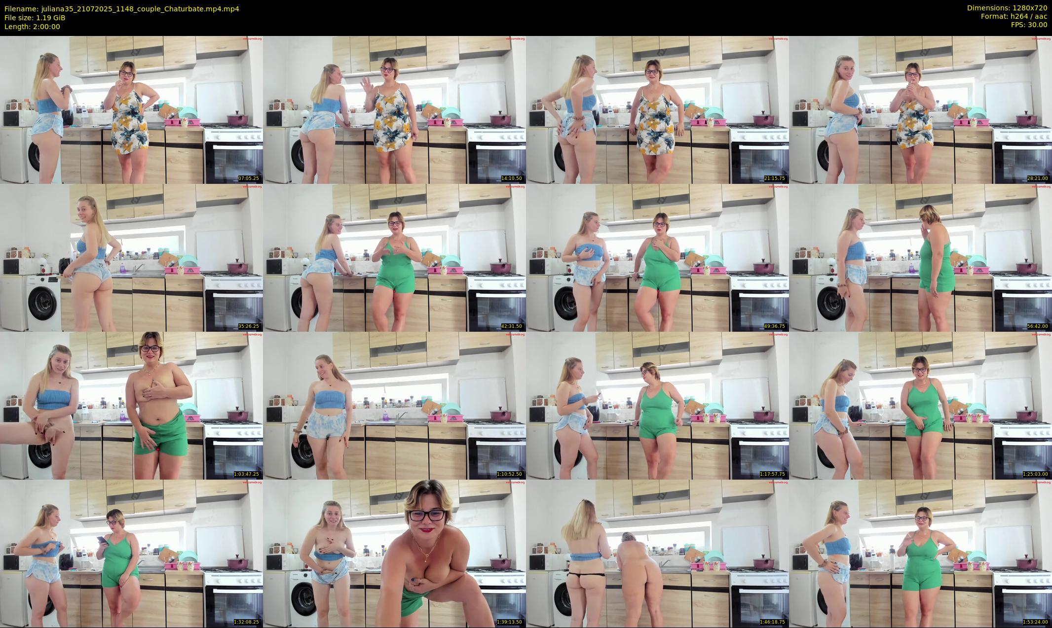 juliana35 — 120 minute Chaturbate couple cam show recording, 720p, Jul 21, 2025