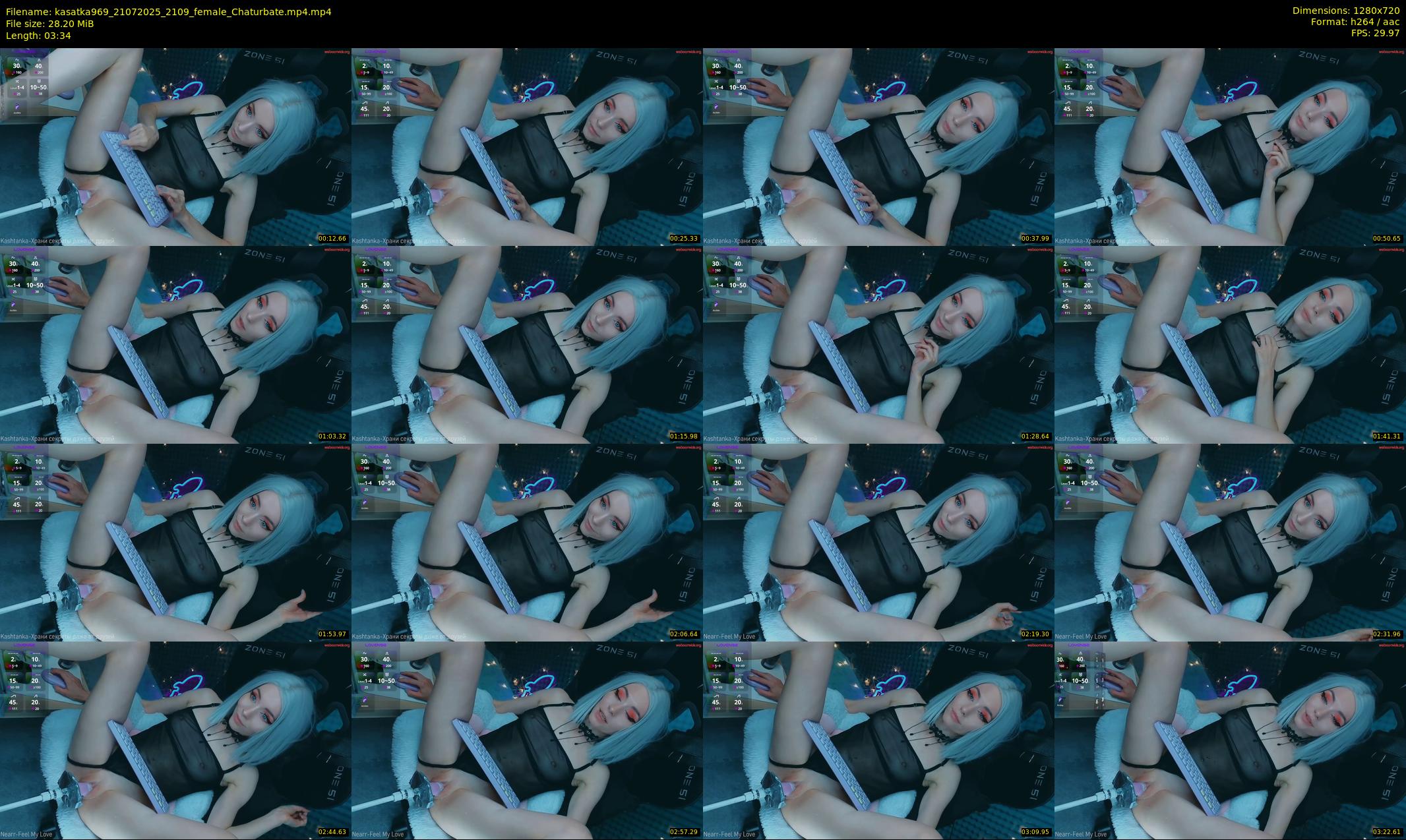 kasatka969 — 4 minute Chaturbate female cam show recording, 720p, Jul 21, 2025