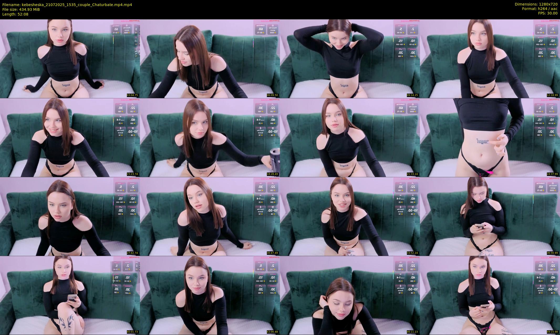 kebesheska — 53 minute Chaturbate couple cam show recording, 720p, Jul 21, 2025