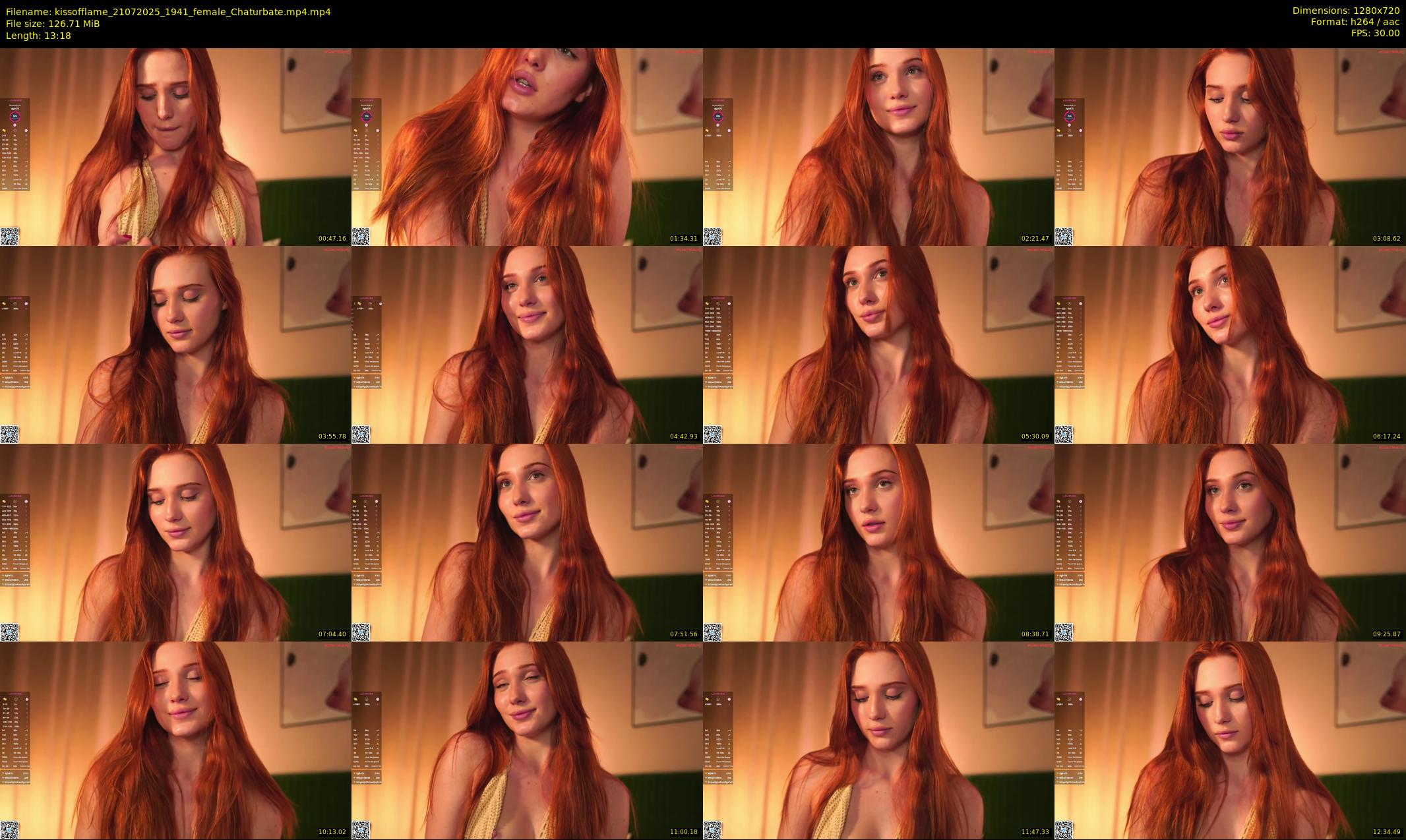 kissofflame — 14 minute Chaturbate female cam show recording, 720p, Jul 21, 2025