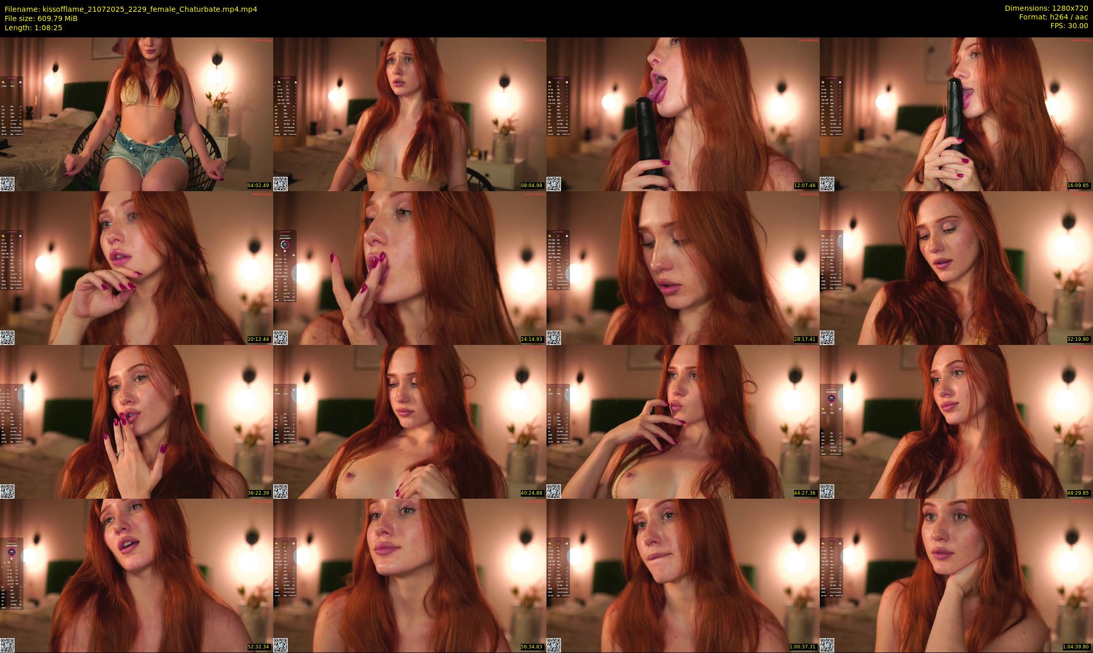 kissofflame — 69 minute Chaturbate female cam show recording, 720p, Jul 21, 2025