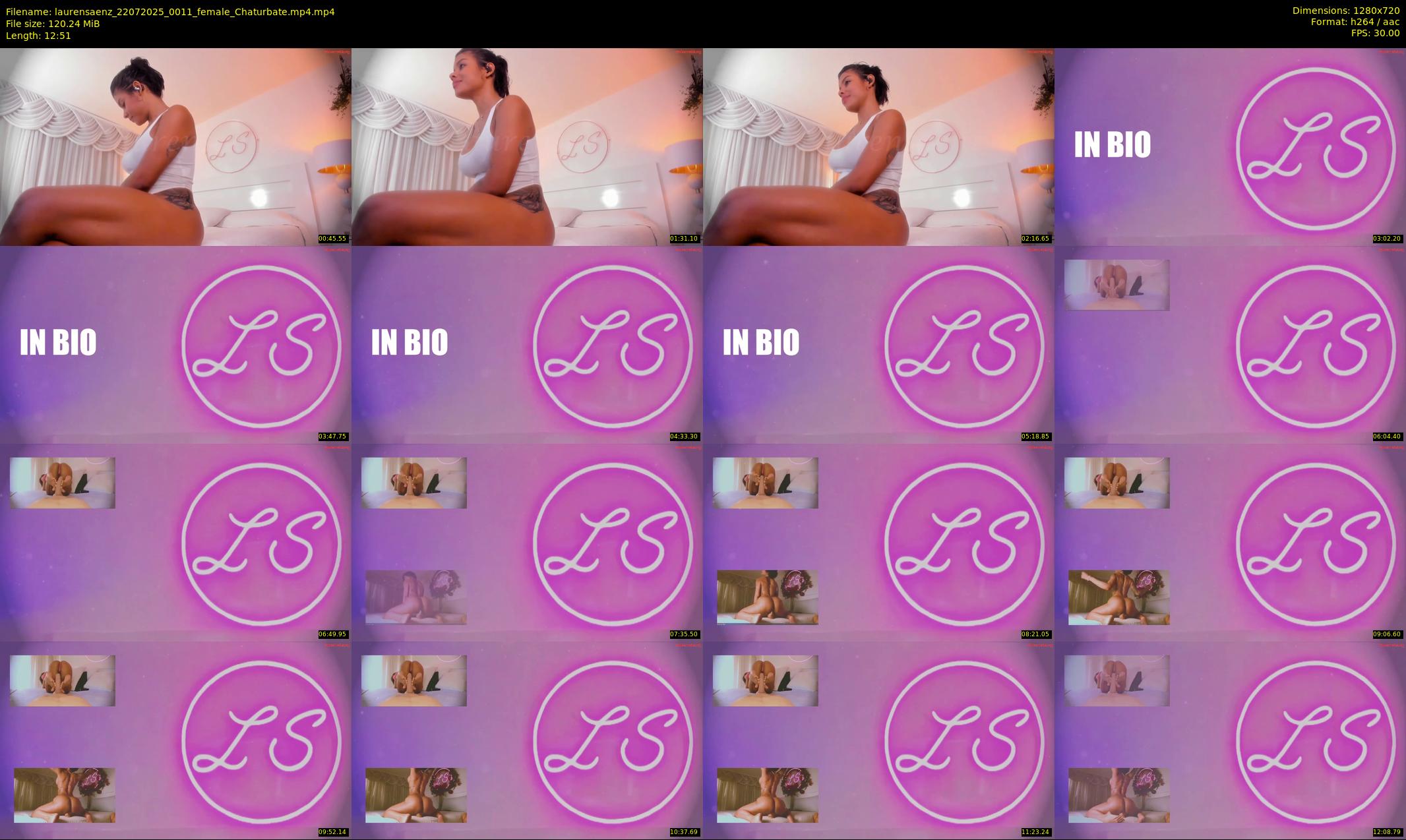 laurensaenz — 13 minute Chaturbate female cam show recording, 720p, Jul 22, 2025