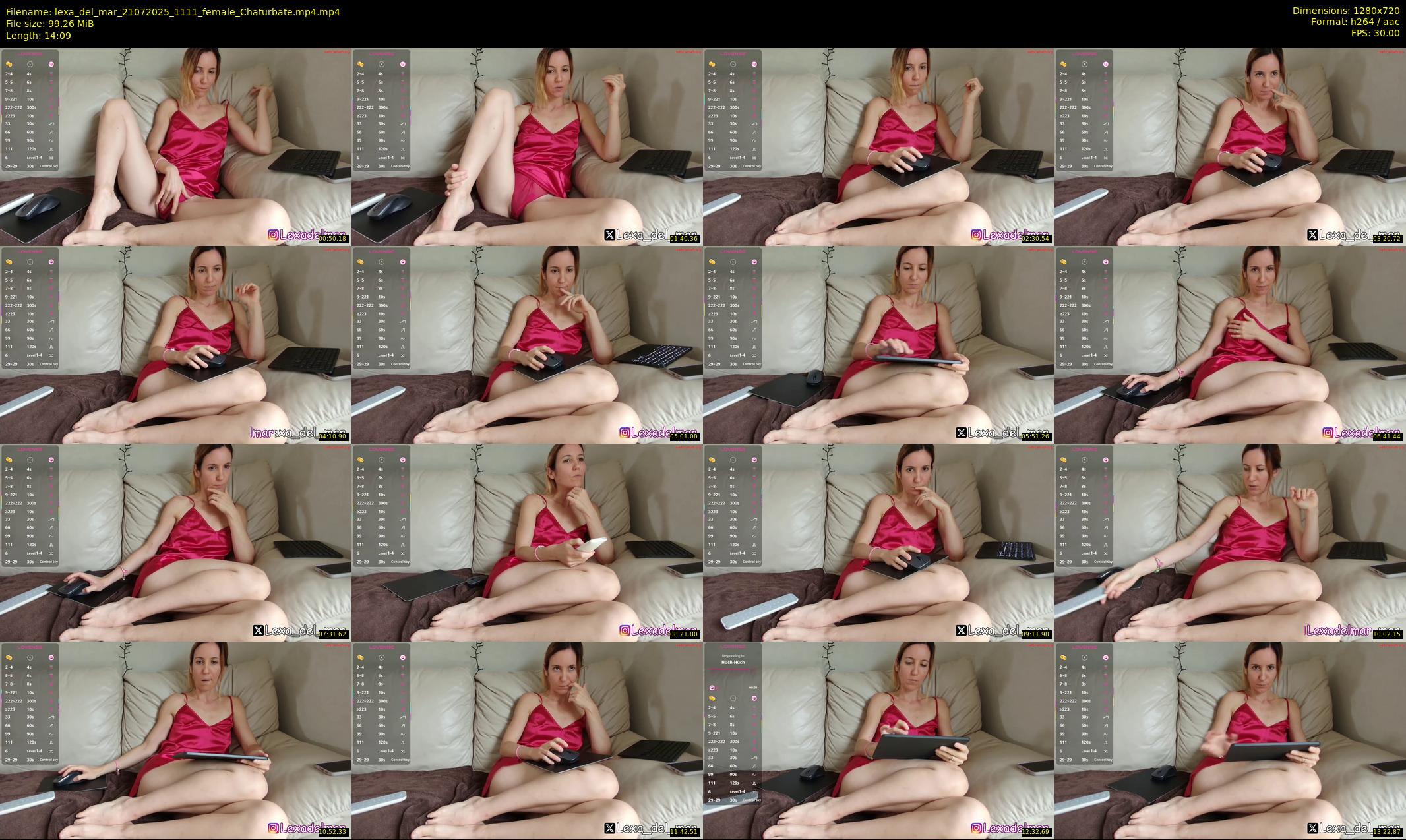 lexa_del_mar — 15 minute Chaturbate female cam show recording, 720p, Jul 21, 2025
