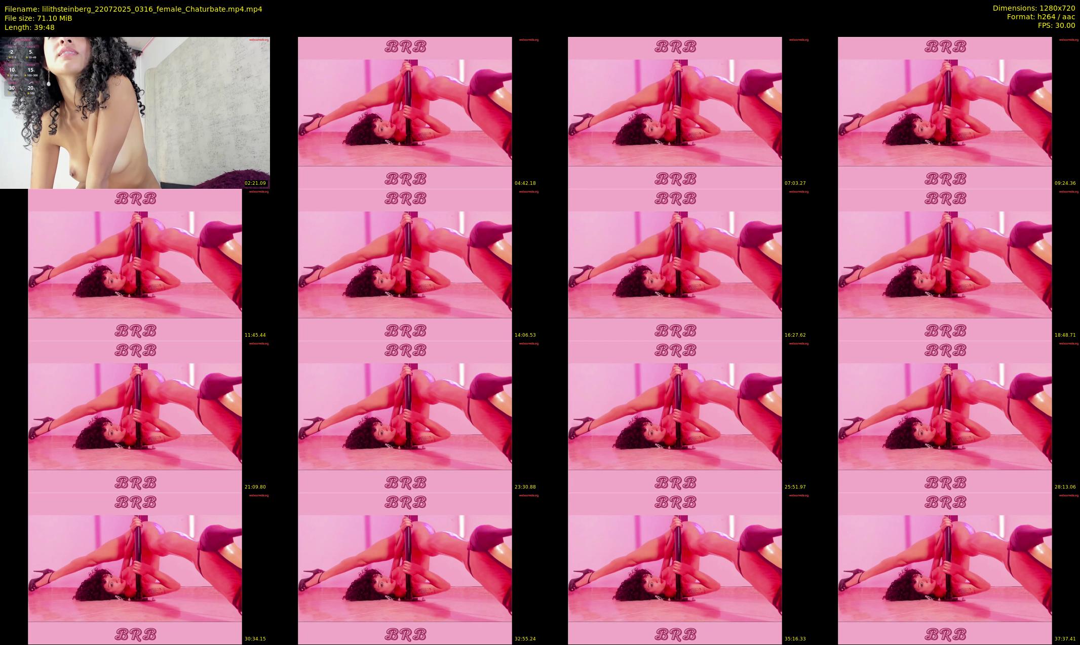 lilithsteinberg — 40 minute Chaturbate female cam show recording, 720p, Jul 22, 2025