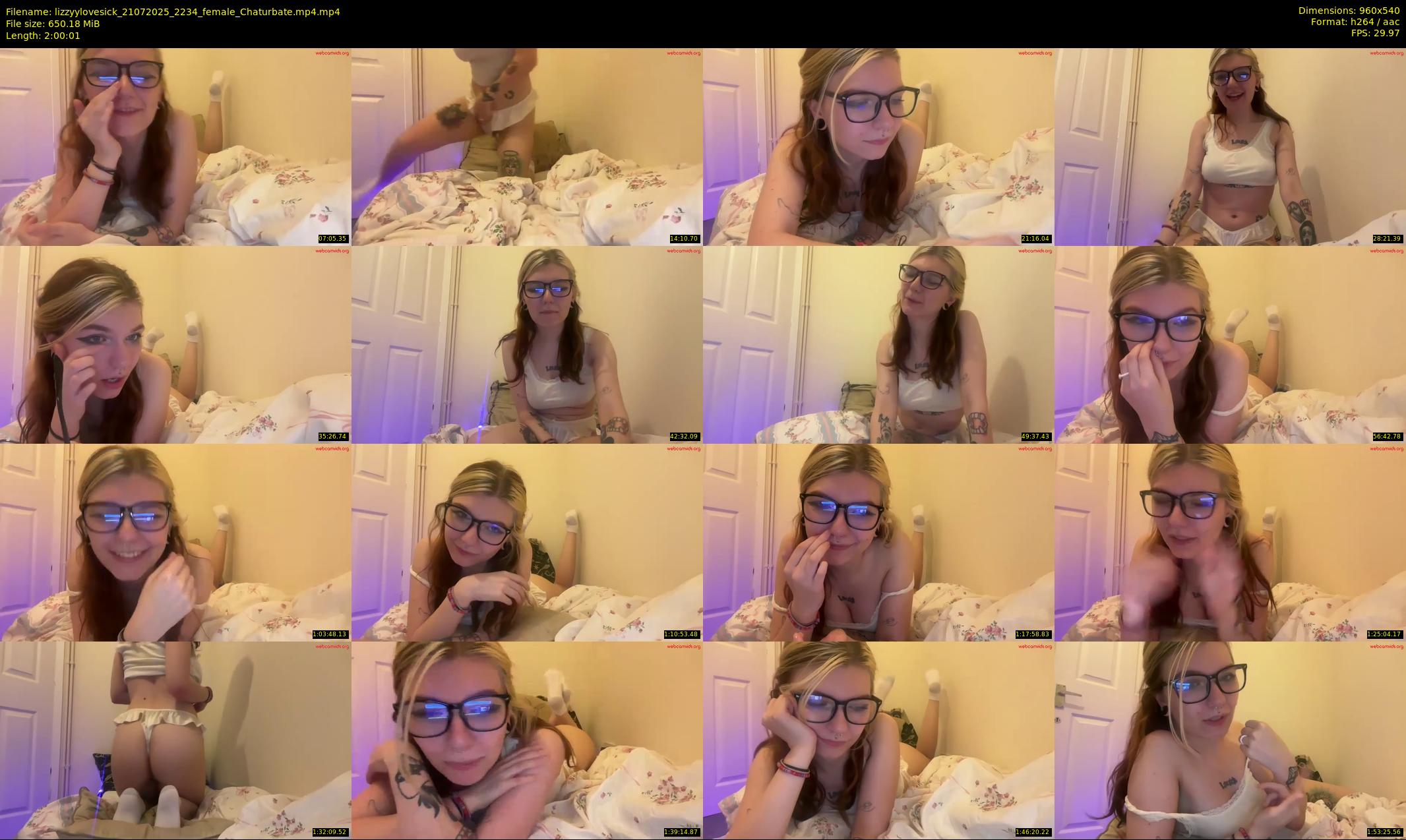 lizzyylovesick — 121 minute Chaturbate female cam show recording, 480p, Jul 21, 2025