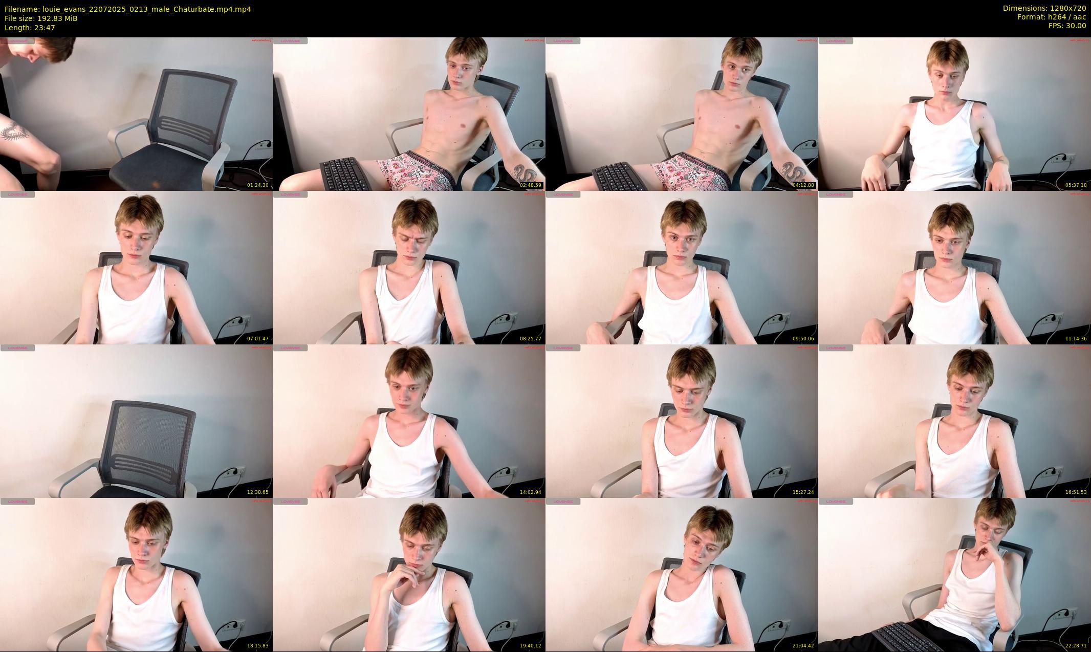 louie_evans — 24 minute Chaturbate male cam show recording, 720p, Jul 22, 2025