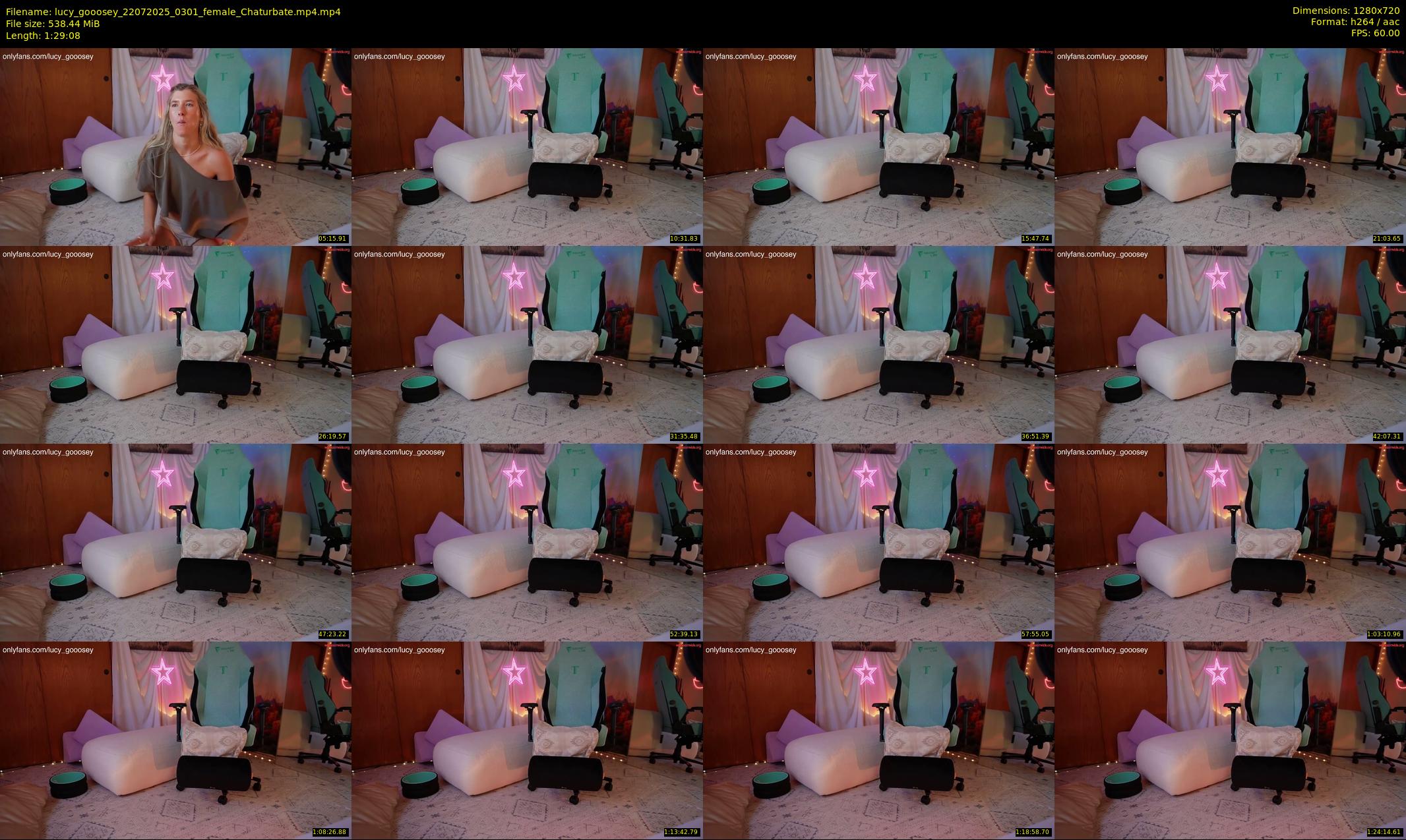 lucy_gooosey — 90 minute Chaturbate female cam show recording, 720p, Jul 22, 2025