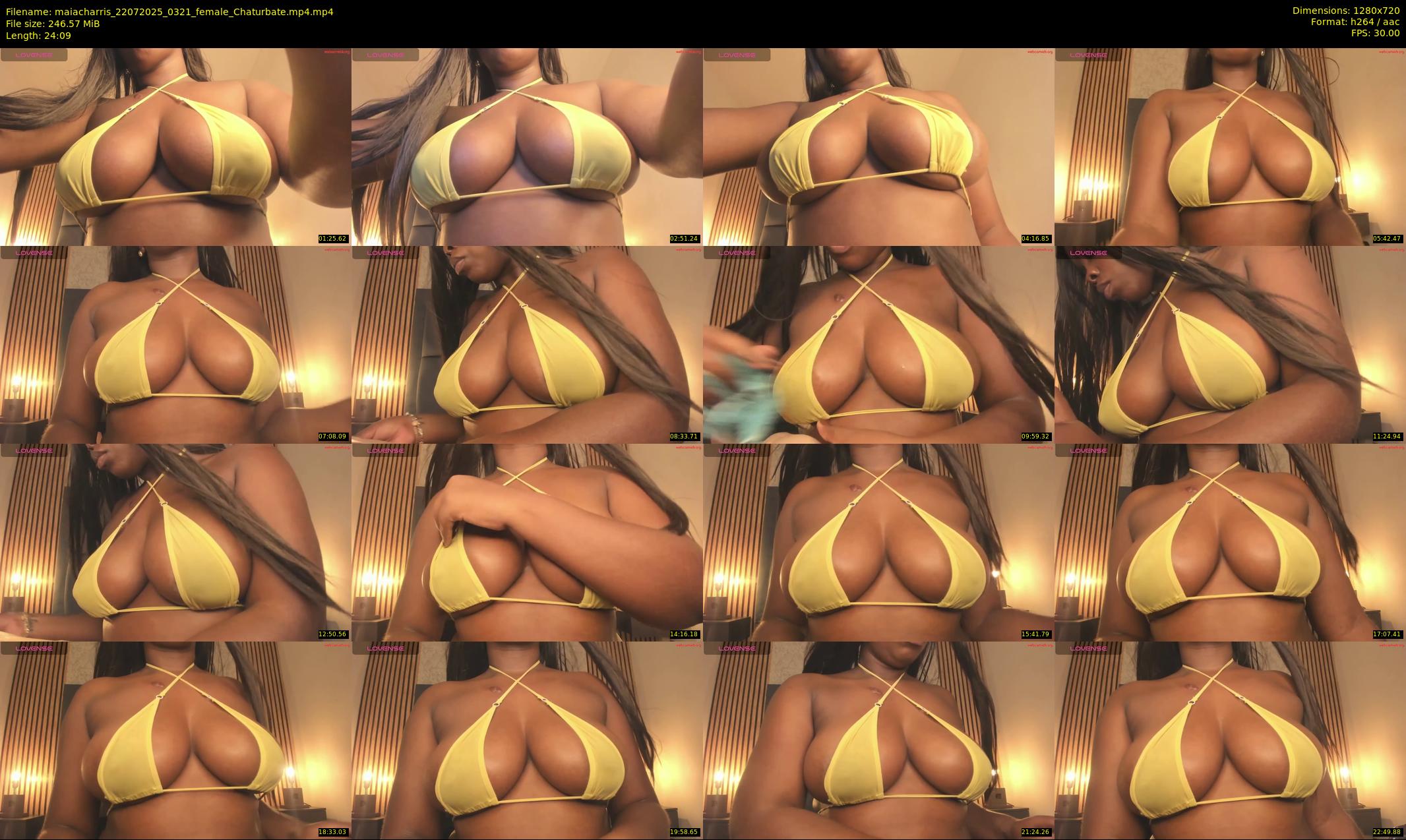 maiacharris — 25 minute Chaturbate female cam show recording, 720p, Jul 22, 2025
