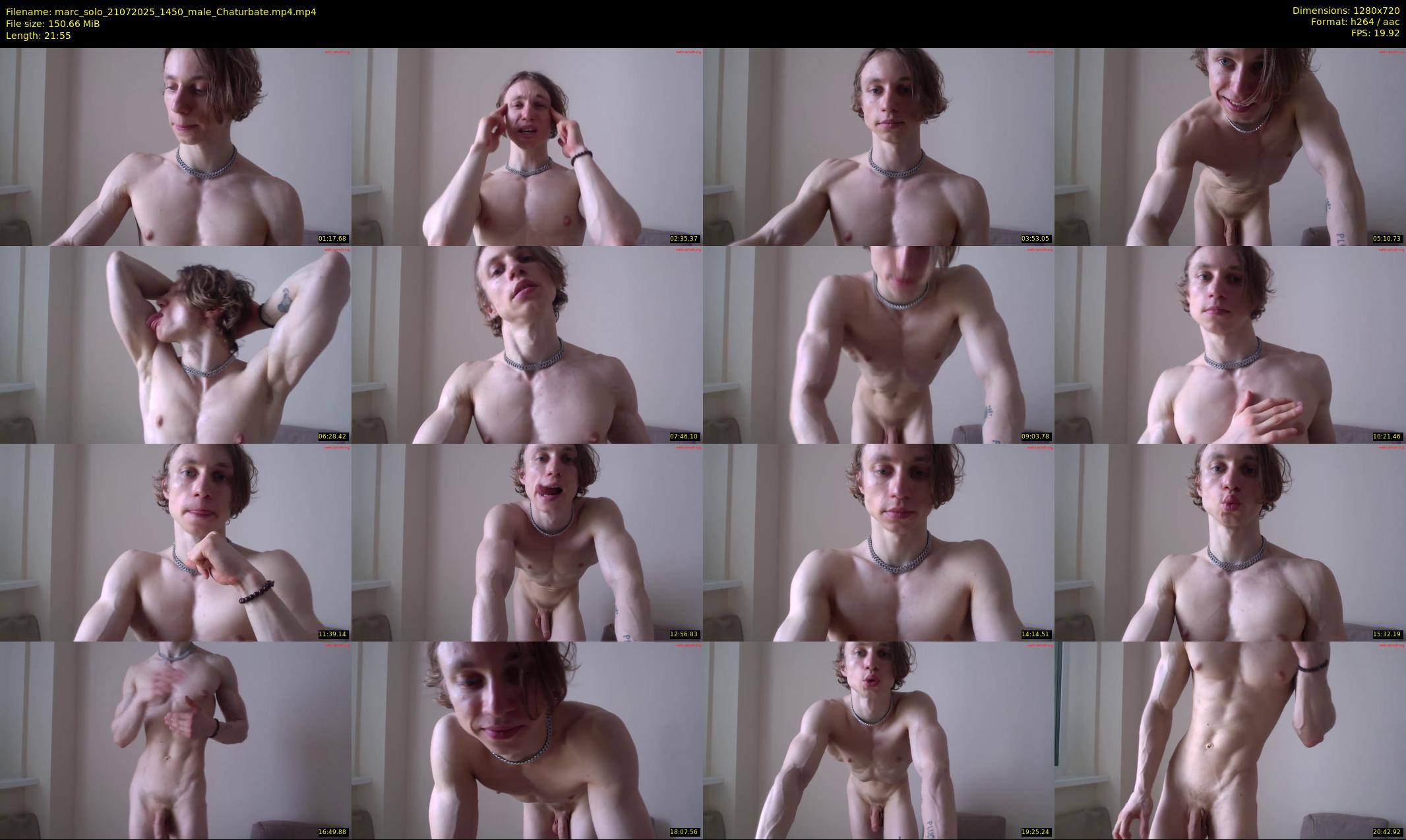 marc_solo — 22 minute Chaturbate male cam show recording, 720p, Jul 21, 2025