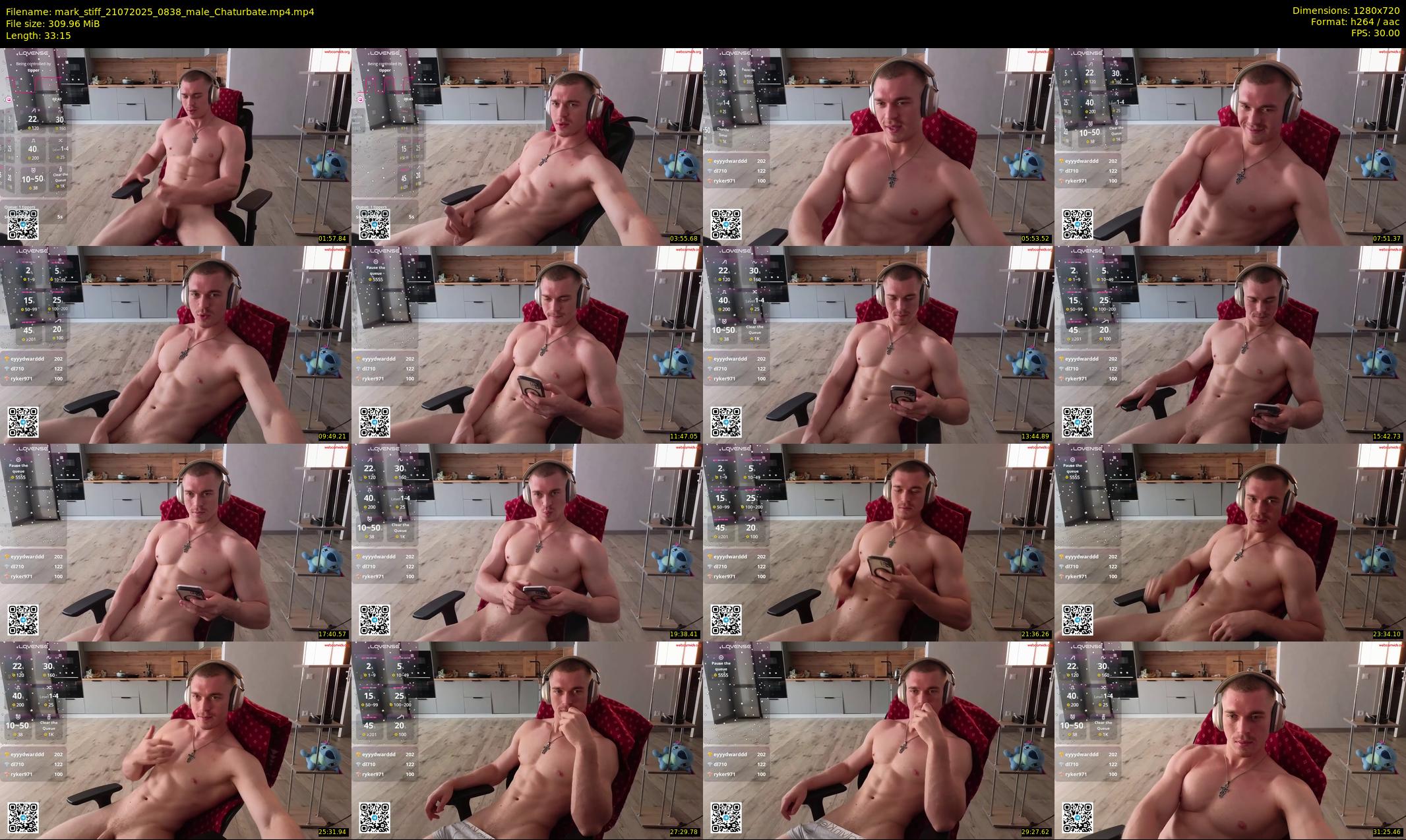 mark_stiff — 34 minute Chaturbate male cam show recording, 720p, Jul 21, 2025