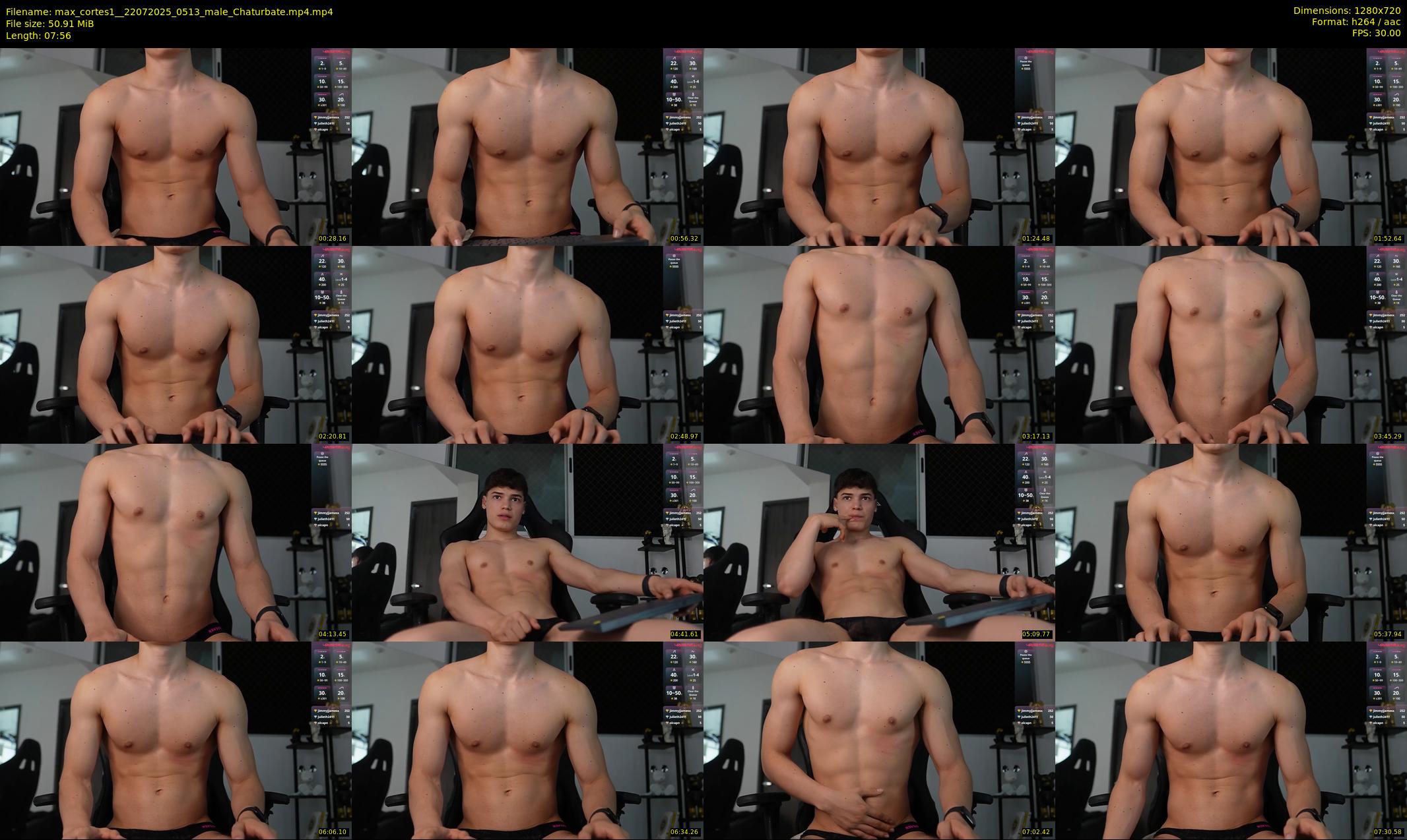 max_cortes1_ — 8 minute Chaturbate male cam show recording, 720p, Jul 22, 2025