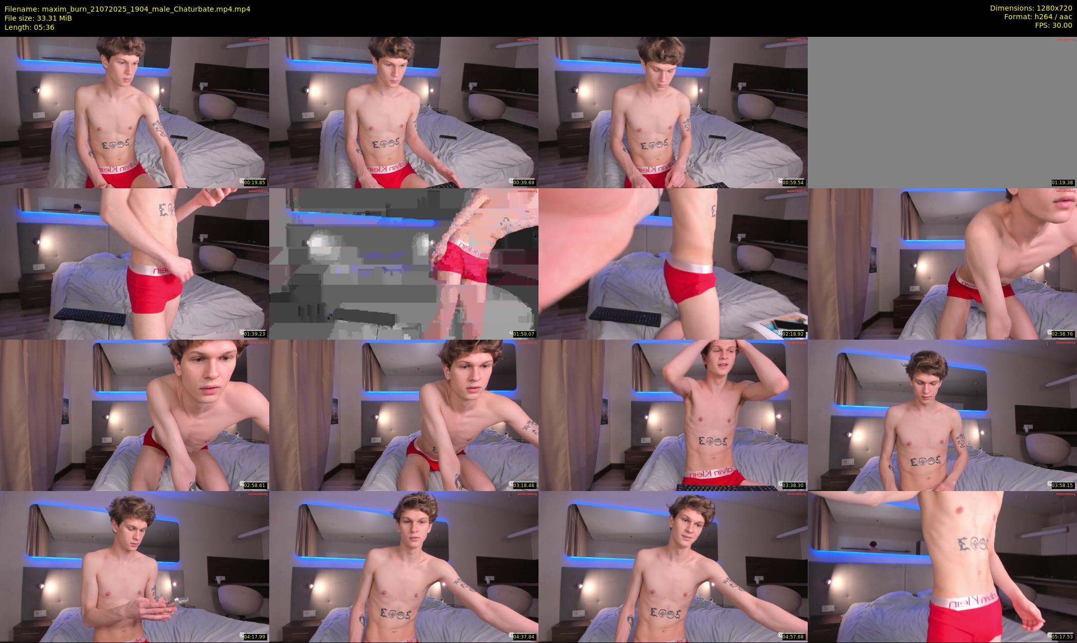 maxim_burn — 6 minute Chaturbate male cam show recording, 720p, Jul 21, 2025