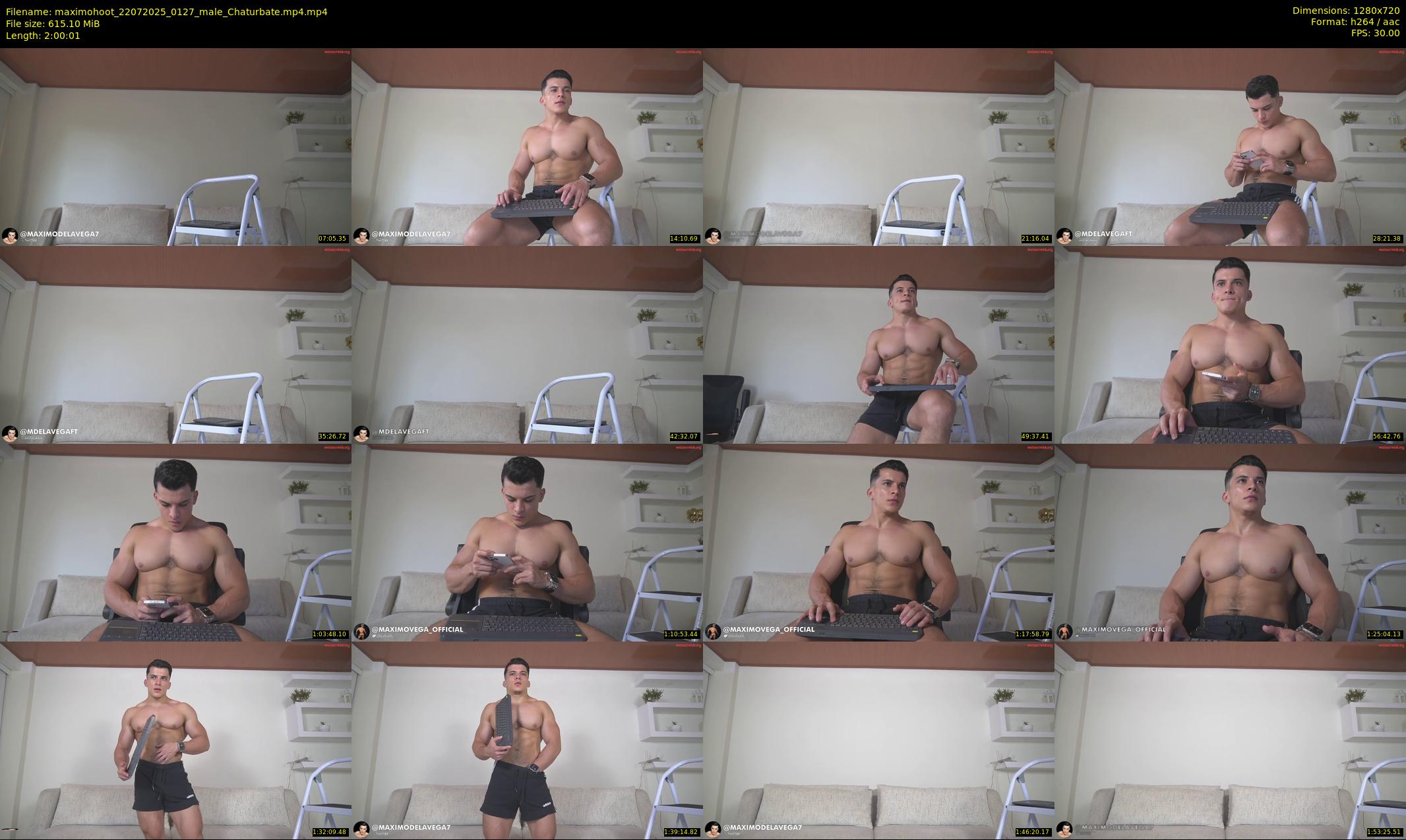 maximohoot — 121 minute Chaturbate male cam show recording, 720p, Jul 22, 2025