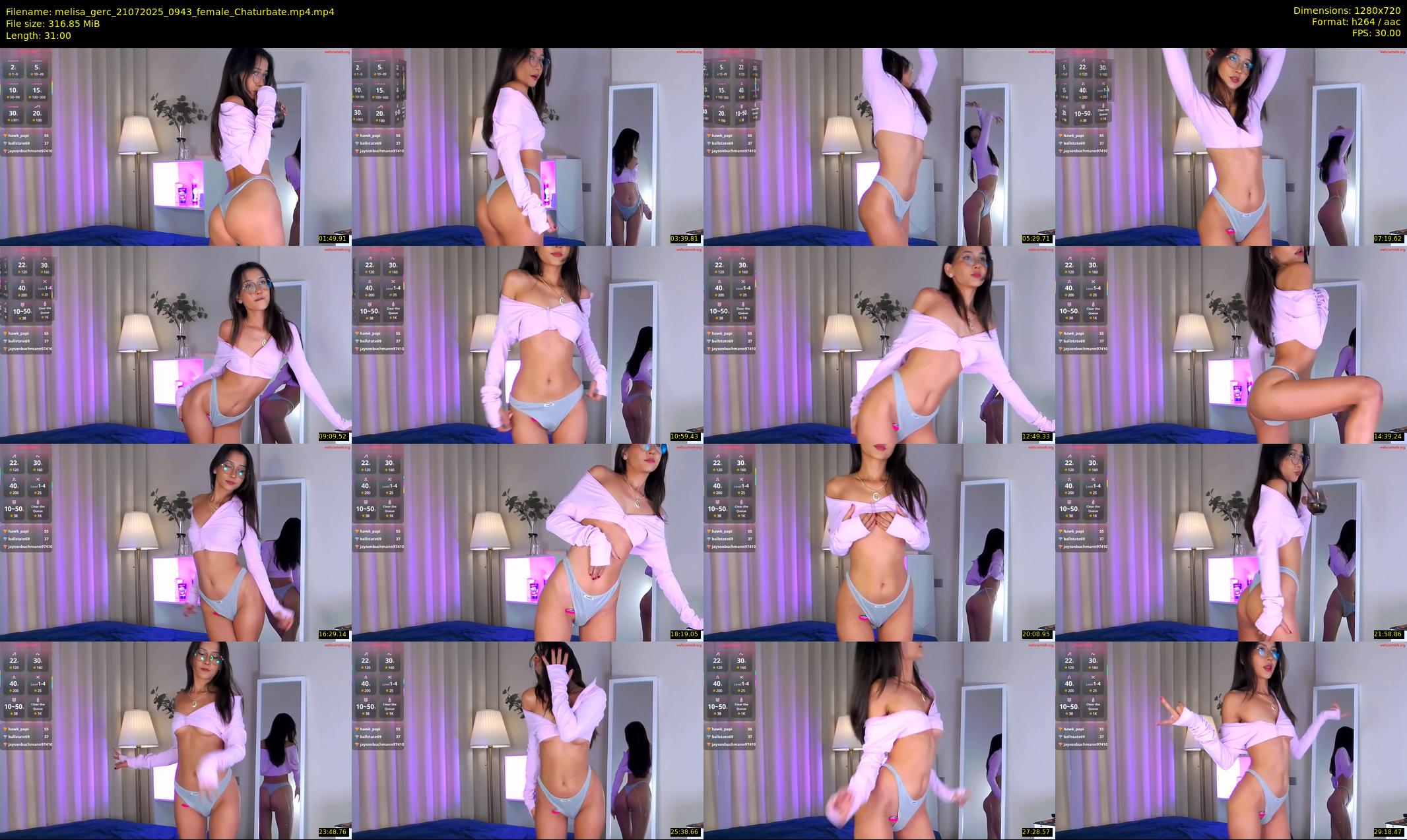 melisa_gerc — 31 minute Chaturbate female cam show recording, 720p, Jul 21, 2025