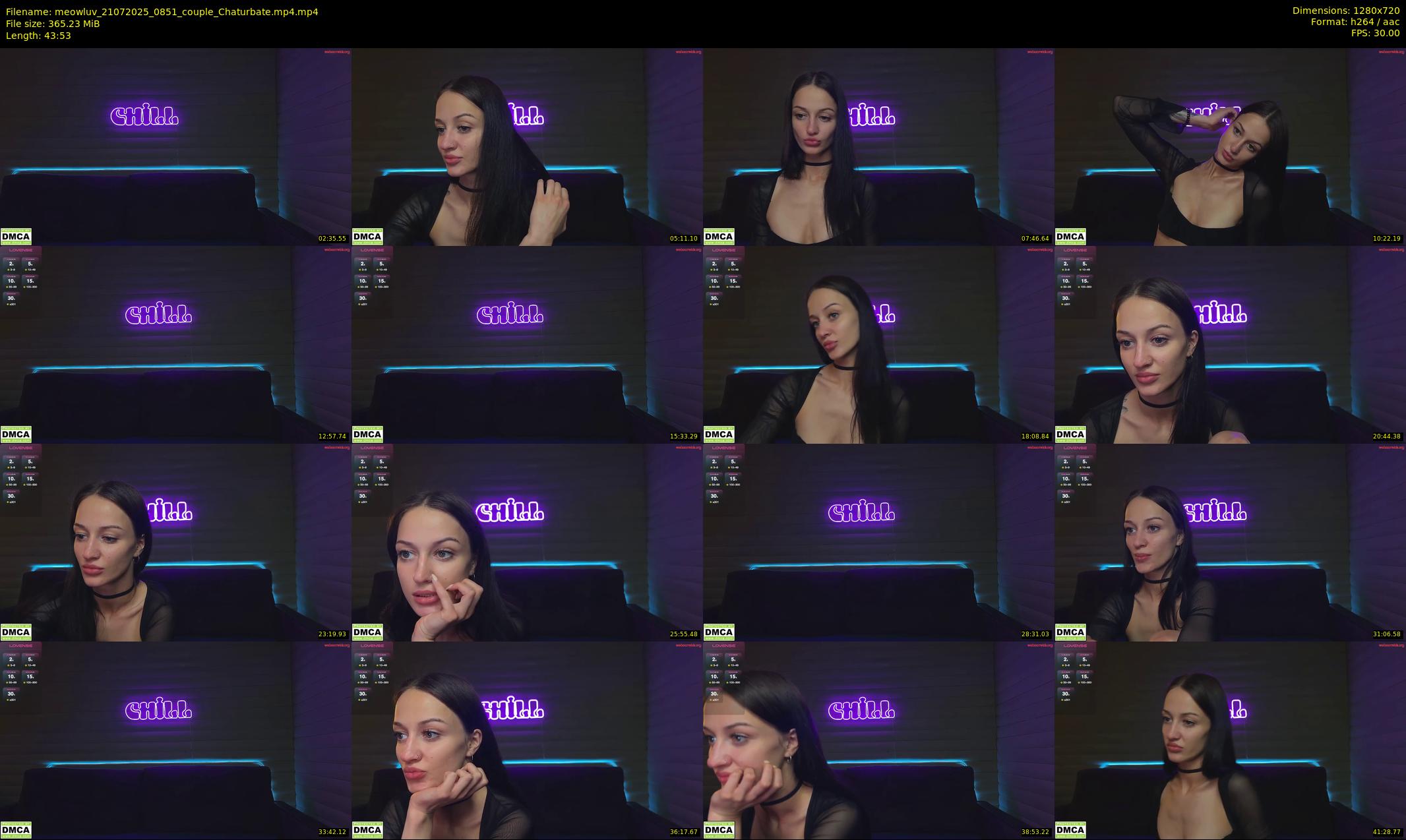 meowluv — 44 minute Chaturbate couple cam show recording, 720p, Jul 21, 2025