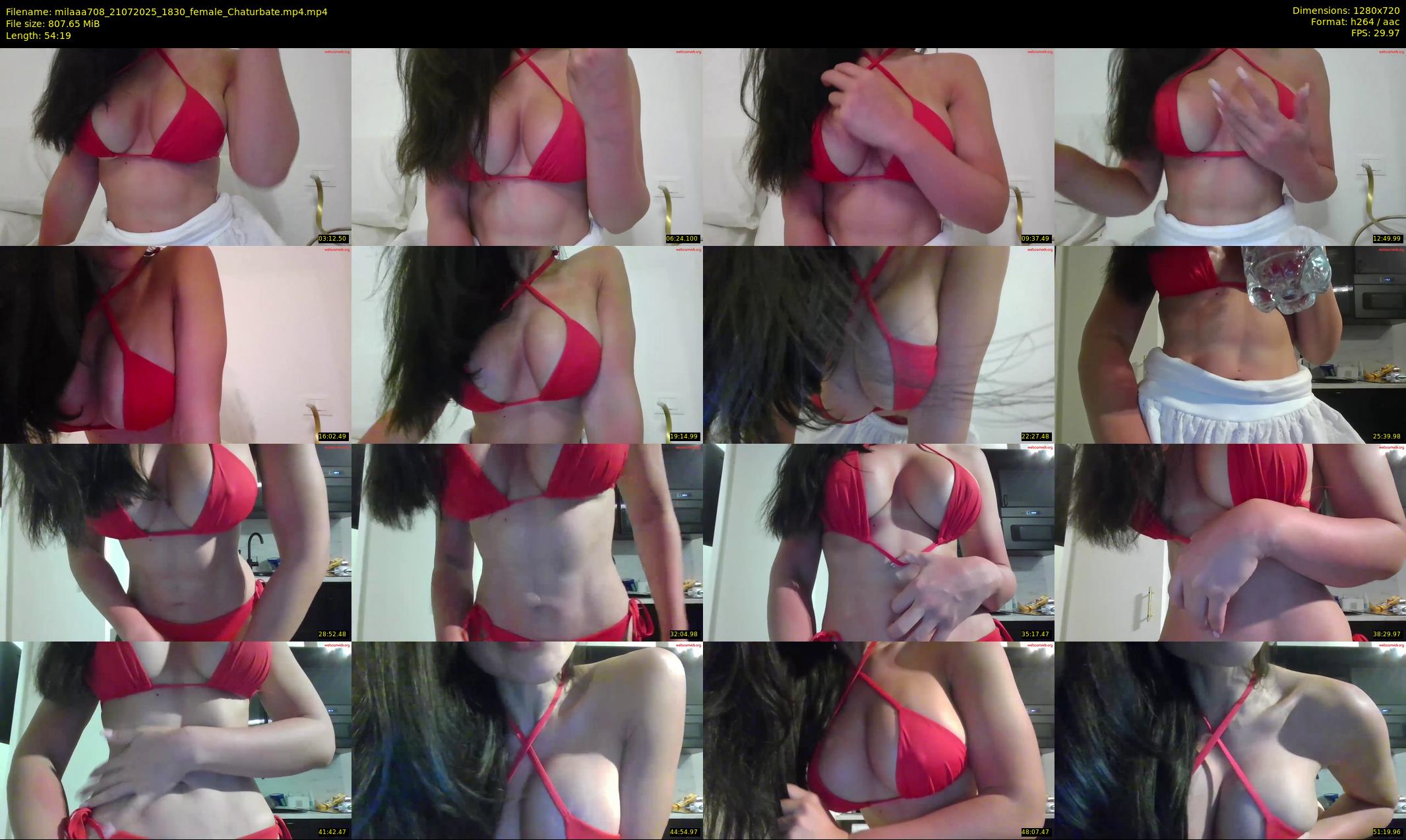 milaaa708 — 55 minute Chaturbate female cam show recording, 720p, Jul 21, 2025