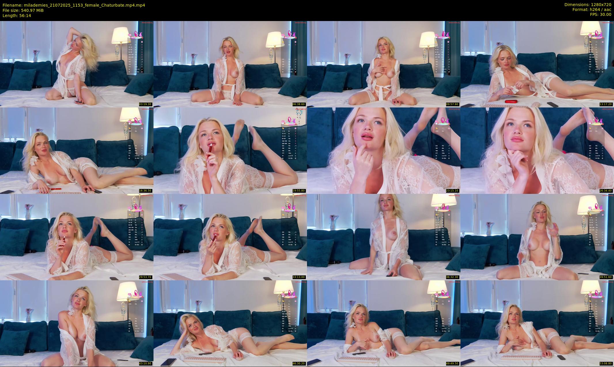 milademies — 57 minute Chaturbate female cam show recording, 720p, Jul 21, 2025