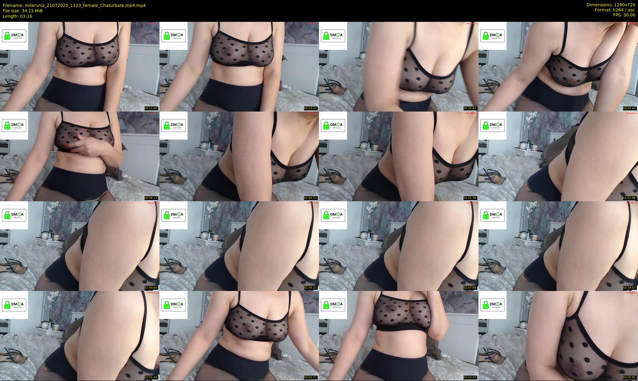 milarunis — 4 minute Chaturbate female cam show recording, 720p, Jul 21, 2025