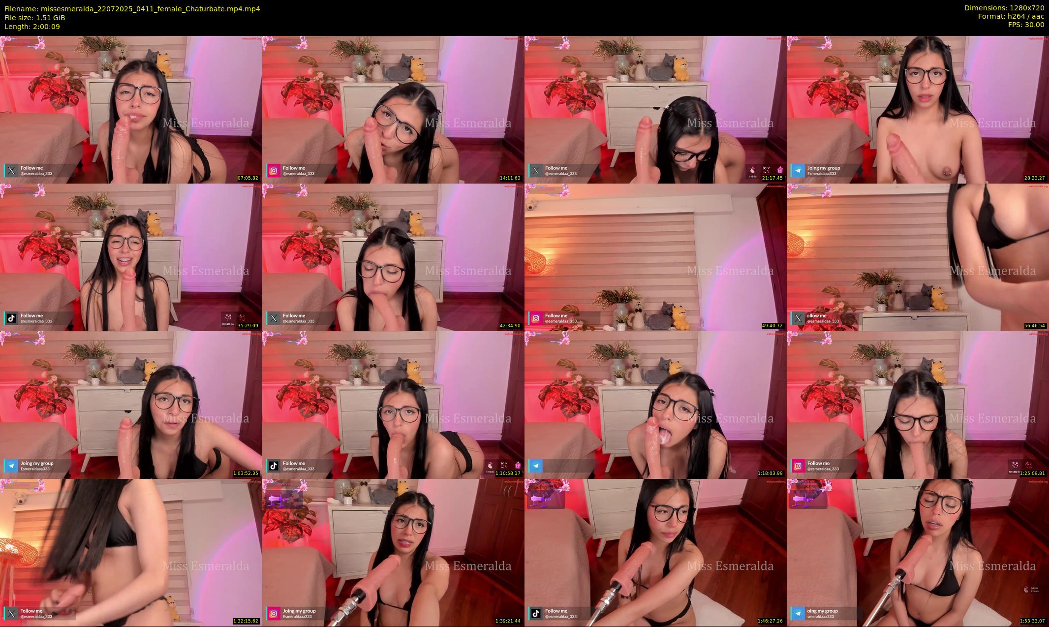 missesmeralda — 121 minute Chaturbate female cam show recording, 720p, Jul 22, 2025