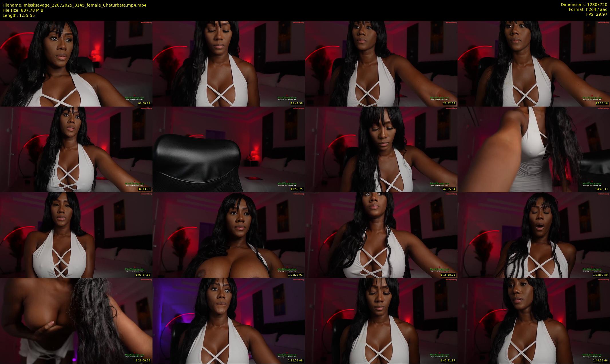 missksavage — 116 minute Chaturbate female cam show recording, 720p, Jul 22, 2025