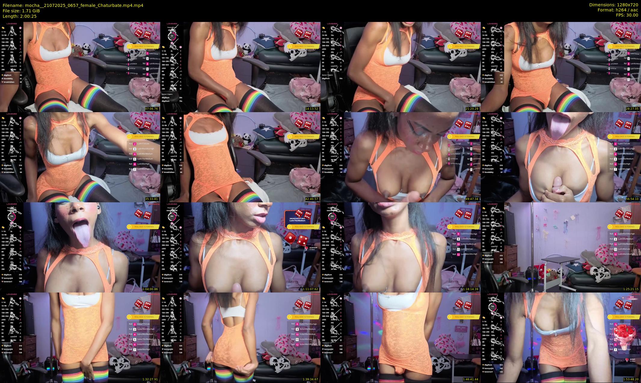 mocha_ — 121 minute Chaturbate female cam show recording, 720p, Jul 21, 2025