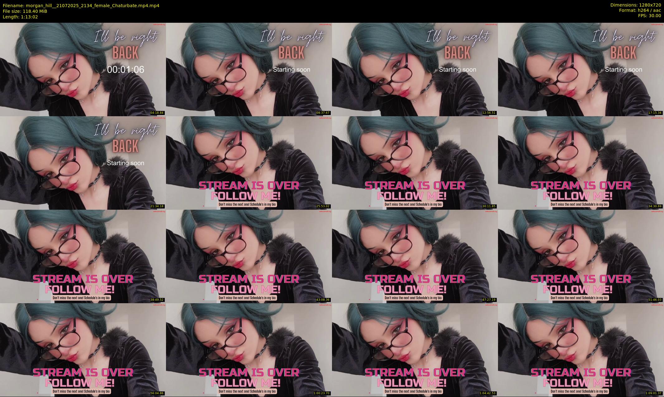 morgan_hill_ — 74 minute Chaturbate female cam show recording, 720p, Jul 21, 2025