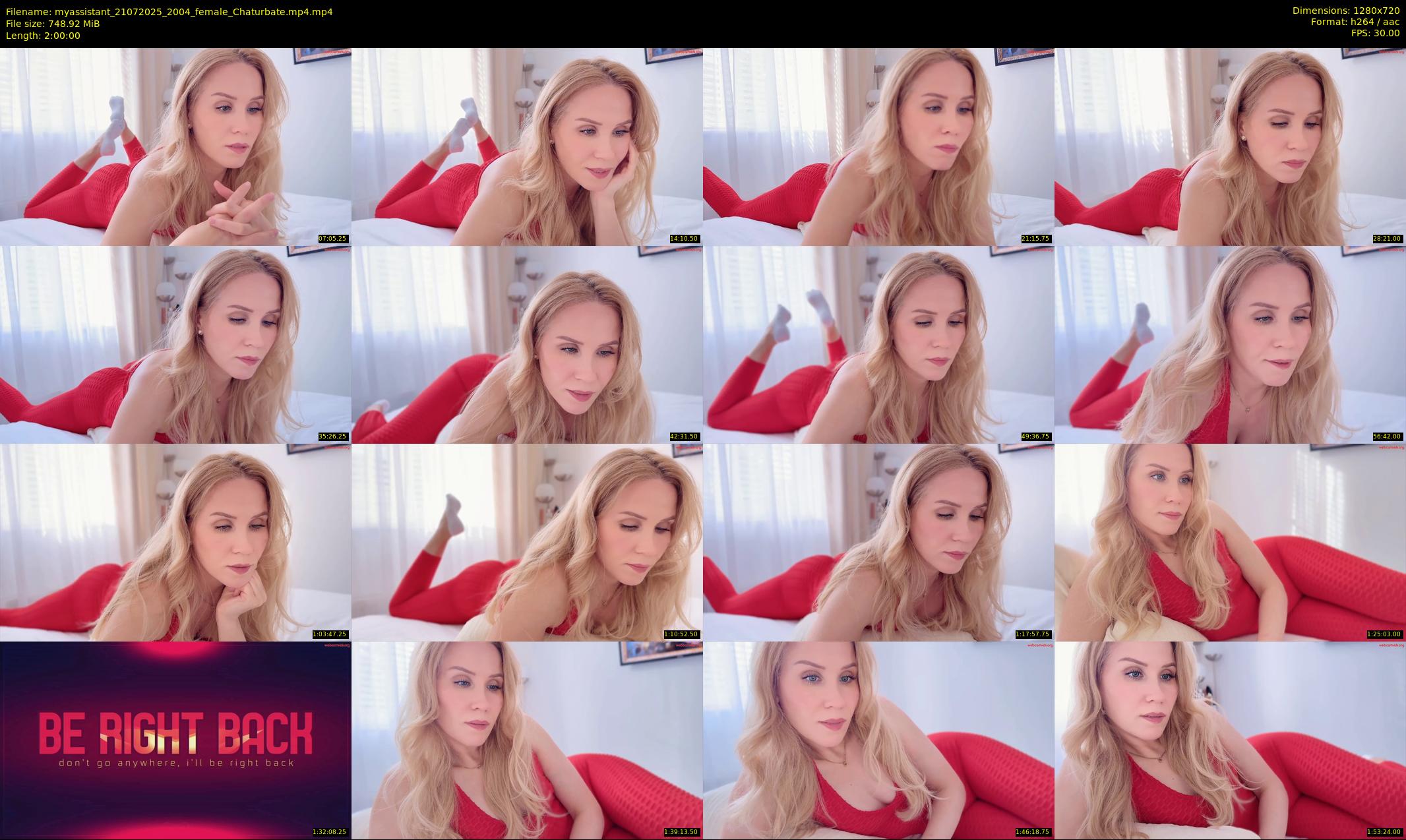 myassistant — 120 minute Chaturbate female cam show recording, 720p, Jul 21, 2025