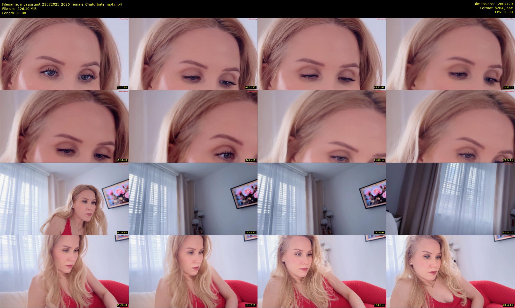 myassistant — 20 minute Chaturbate female cam show recording, 720p, Jul 21, 2025