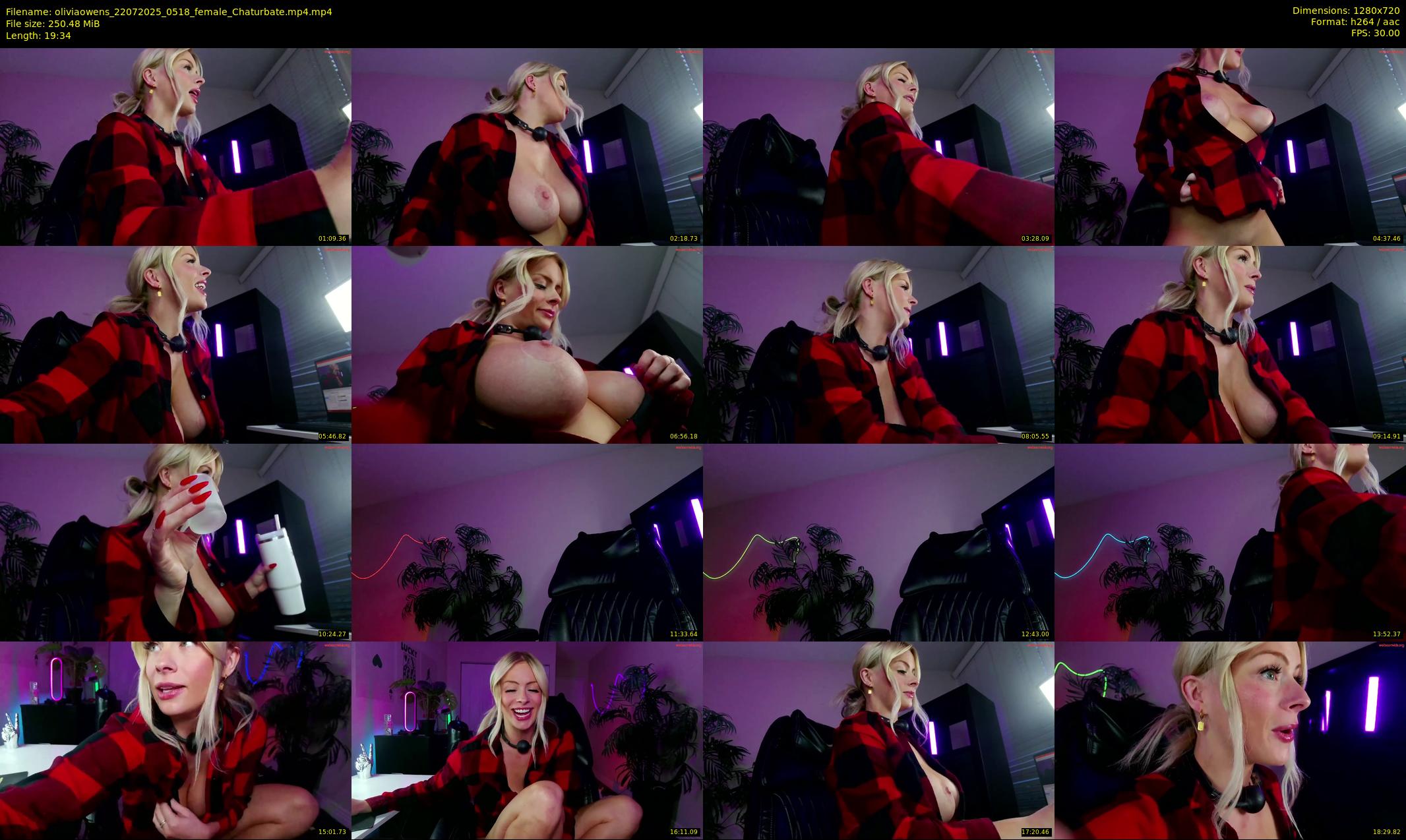 oliviaowens — 20 minute Chaturbate female cam show recording, 720p, Jul 22, 2025