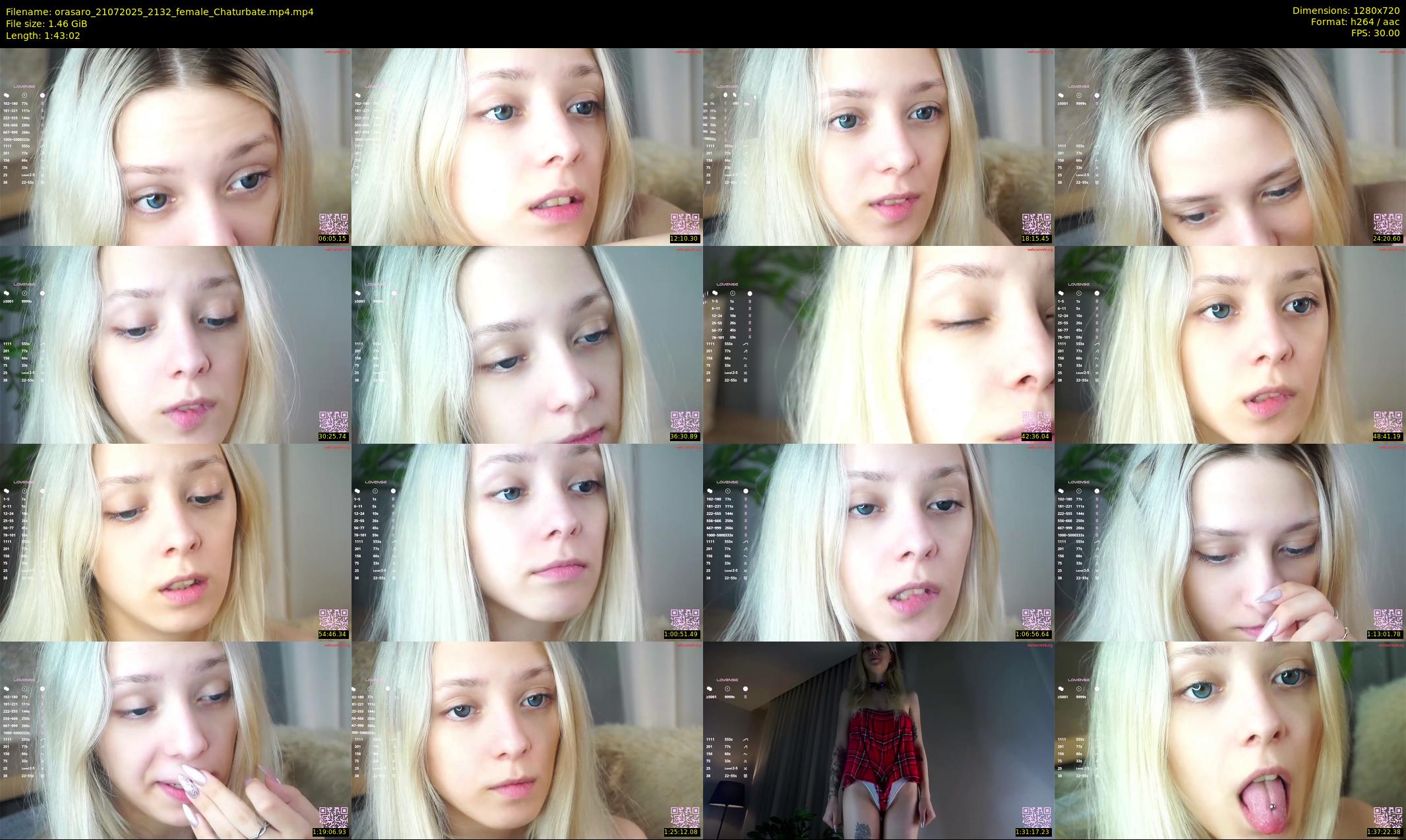 orasaro — 104 minute Chaturbate female cam show recording, 720p, Jul 21, 2025