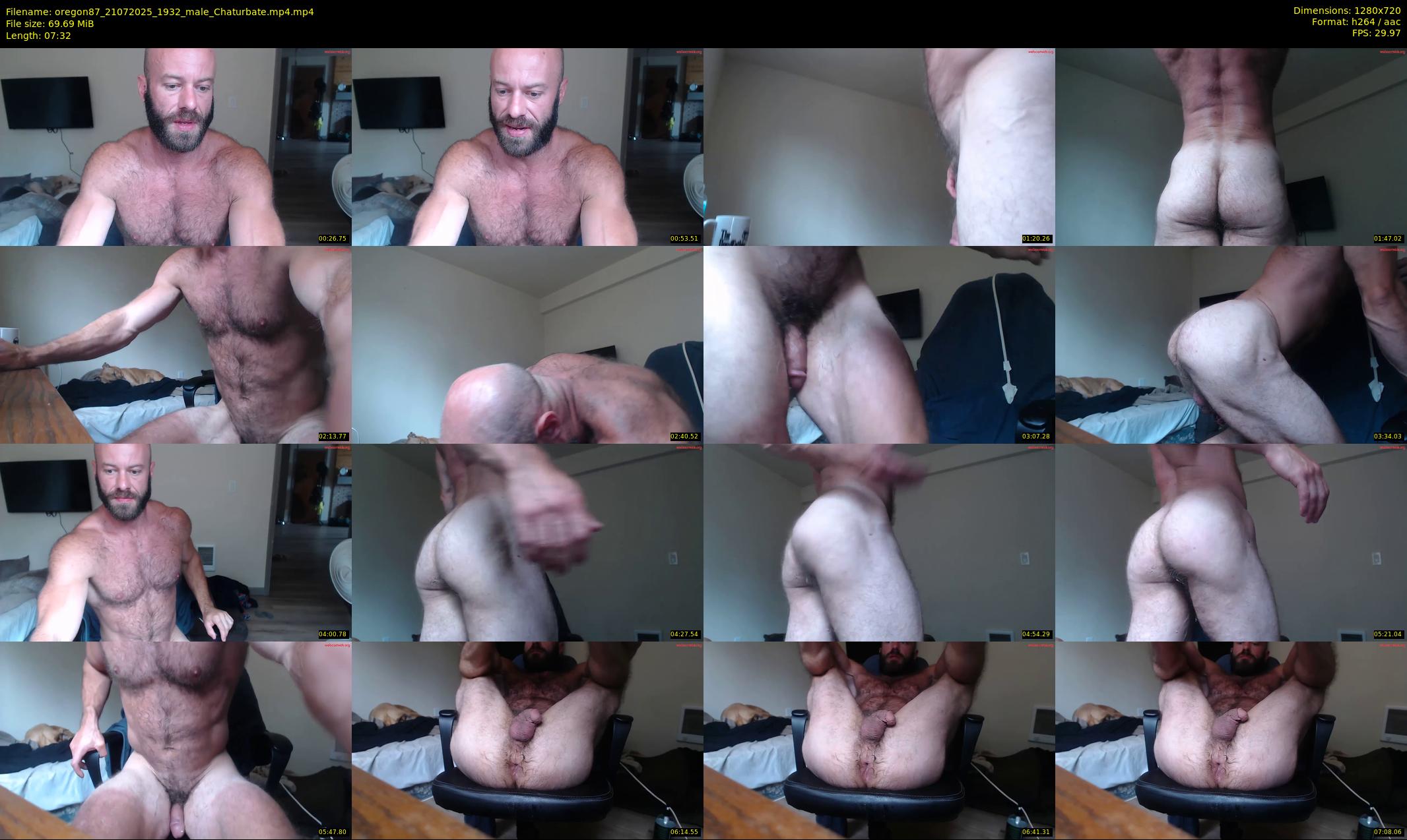 oregon87 — 8 minute Chaturbate male cam show recording, 720p, Jul 21, 2025