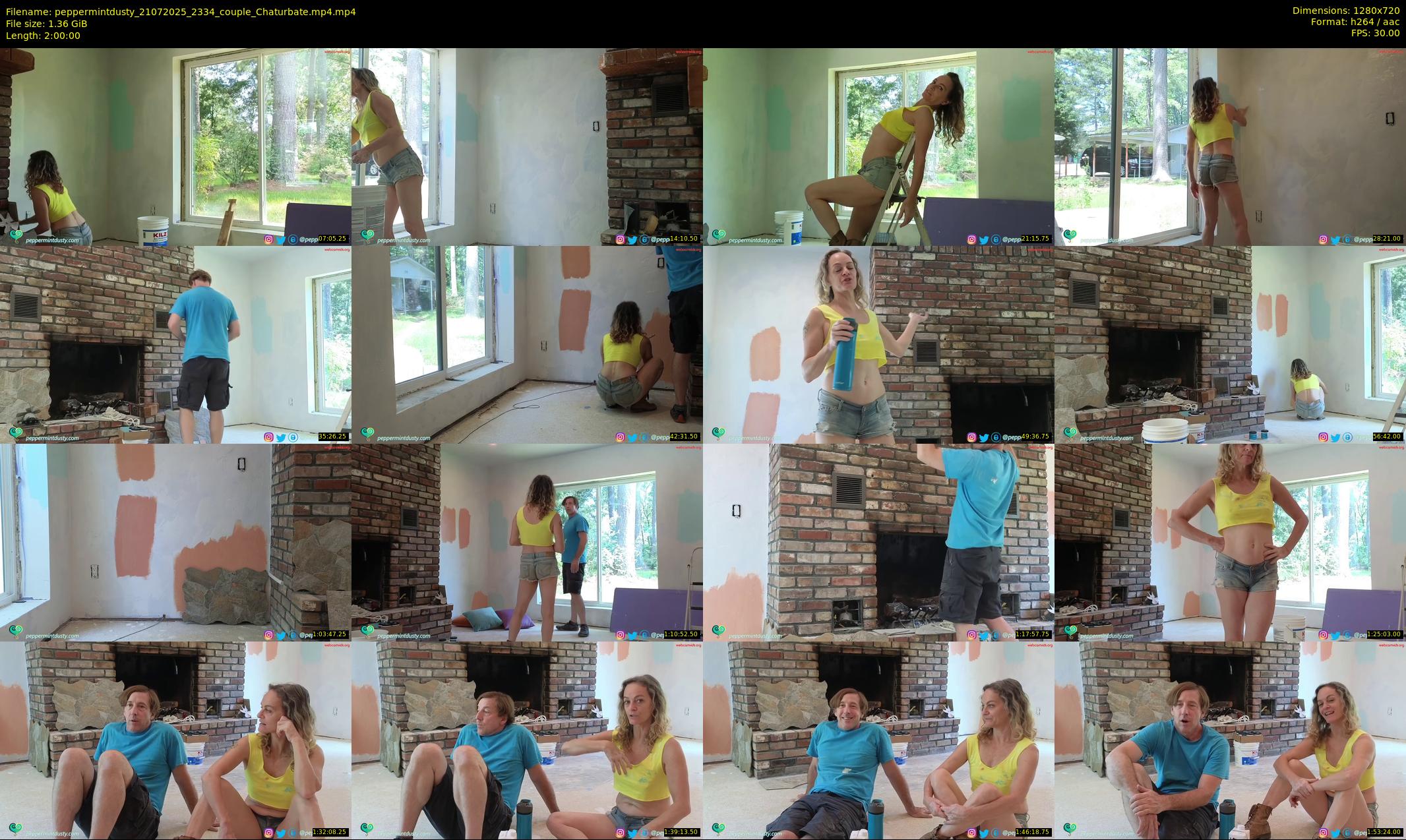peppermintdusty — 120 minute Chaturbate couple cam show recording, 720p, Jul 21, 2025