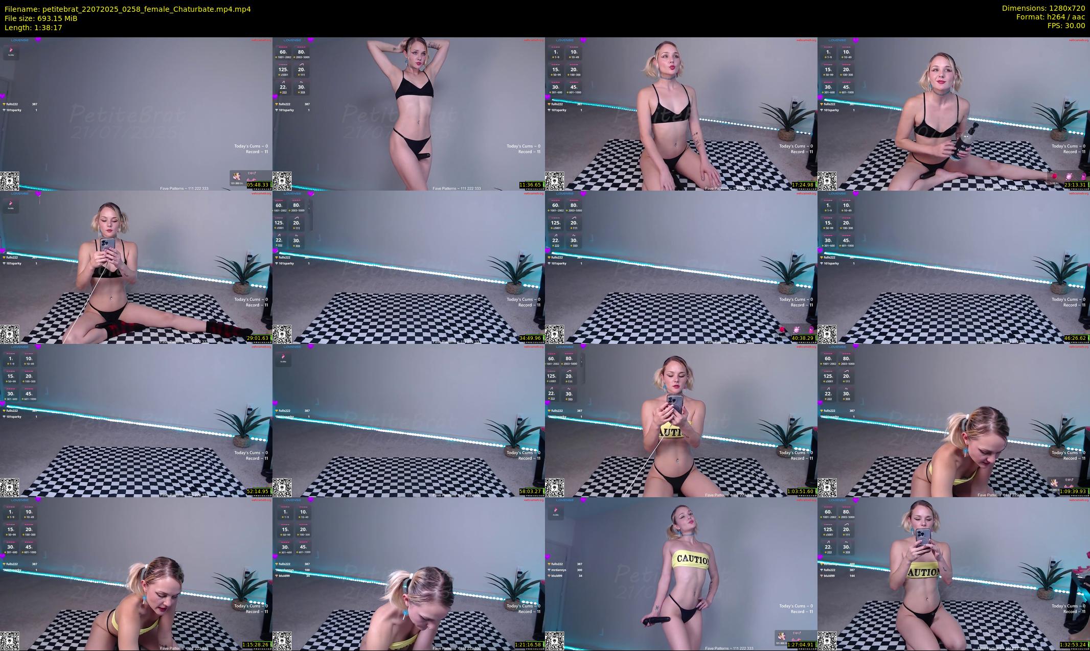 petitebrat — 99 minute Chaturbate female cam show recording, 720p, Jul 22, 2025