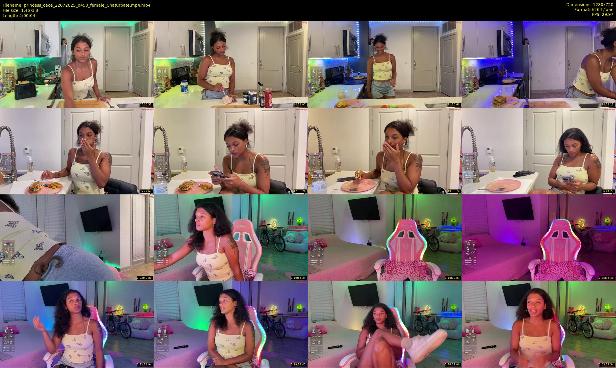 princess_cece — 121 minute Chaturbate female cam show recording, 720p, Jul 22, 2025