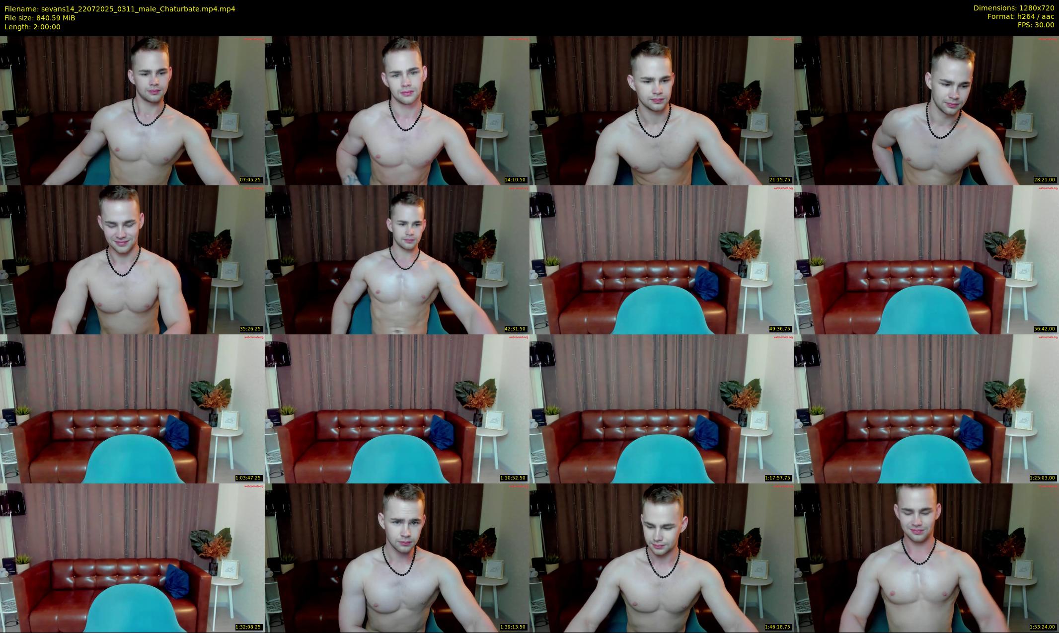 sevans14 — 120 minute Chaturbate male cam show recording, 720p, Jul 22, 2025