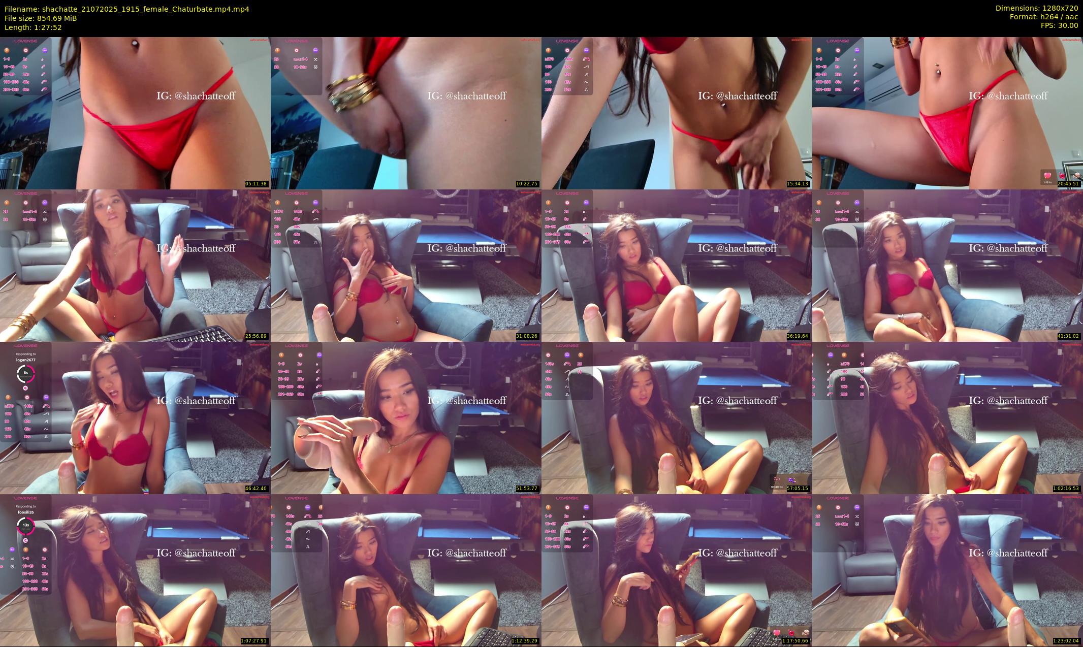 shachatte — 88 minute Chaturbate couple cam show recording, 720p, Jul 21, 2025