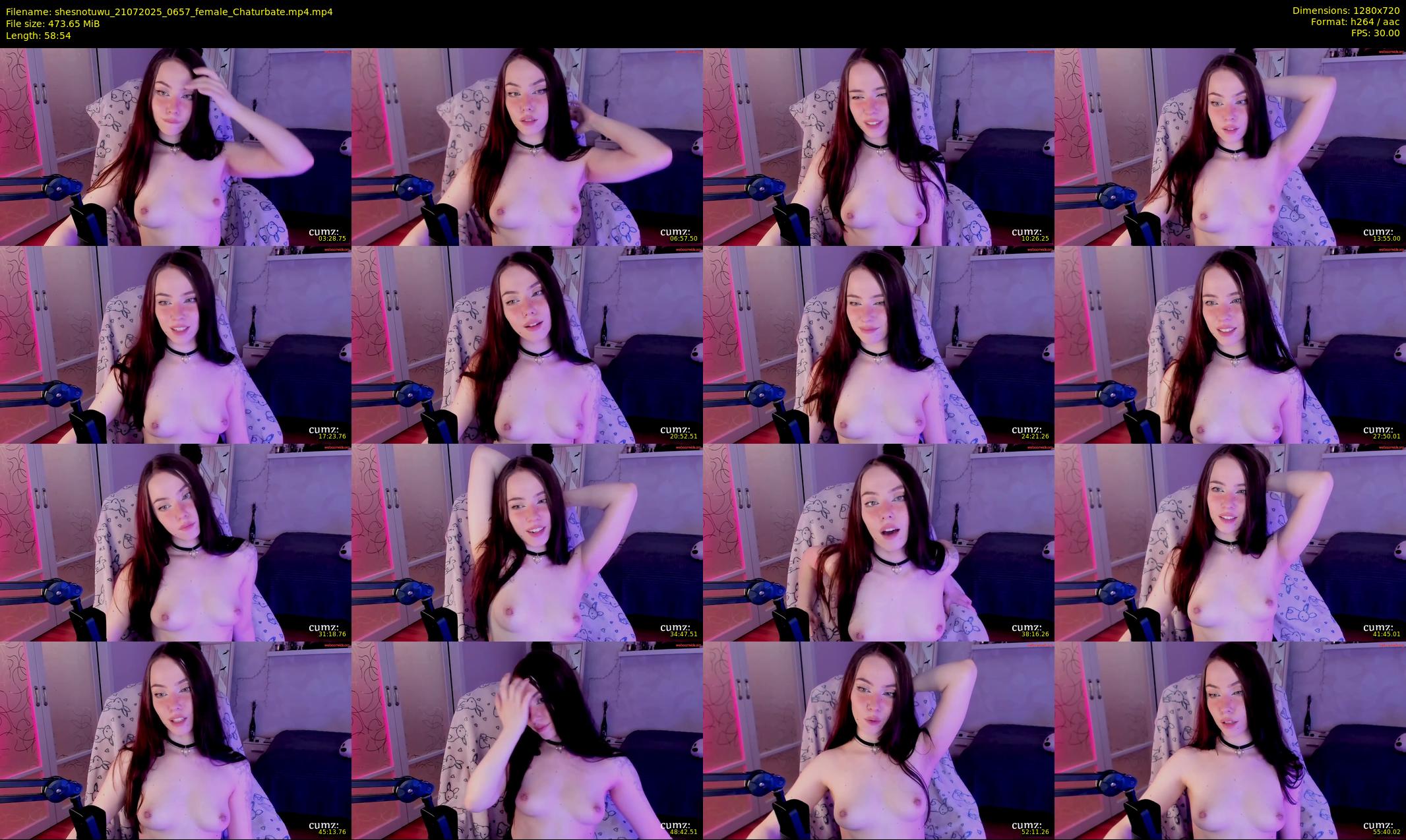 shesnotuwu — 59 minute Chaturbate female cam show recording, 720p, Jul 21, 2025