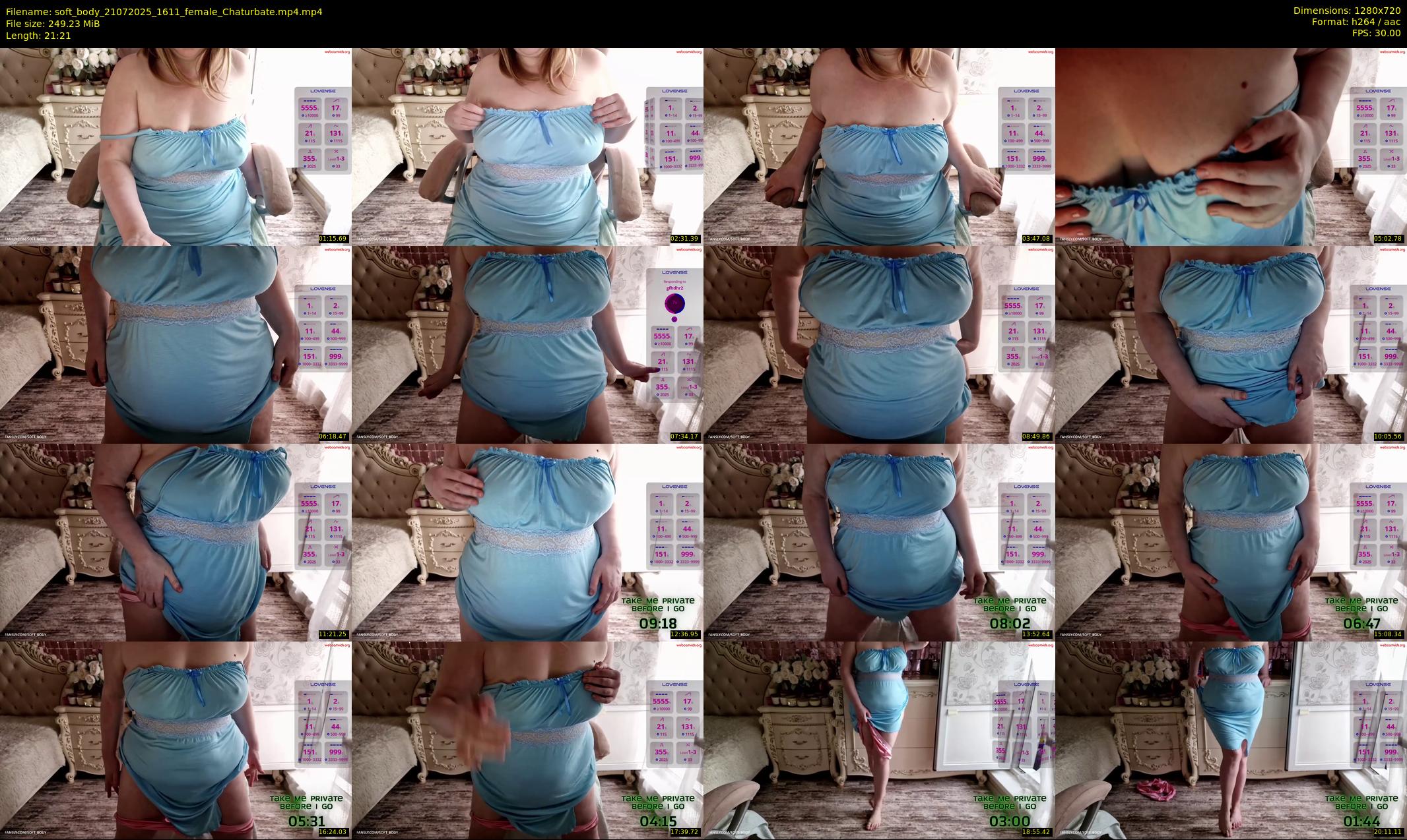soft_body — 22 minute Chaturbate female cam show recording, 720p, Jul 21, 2025