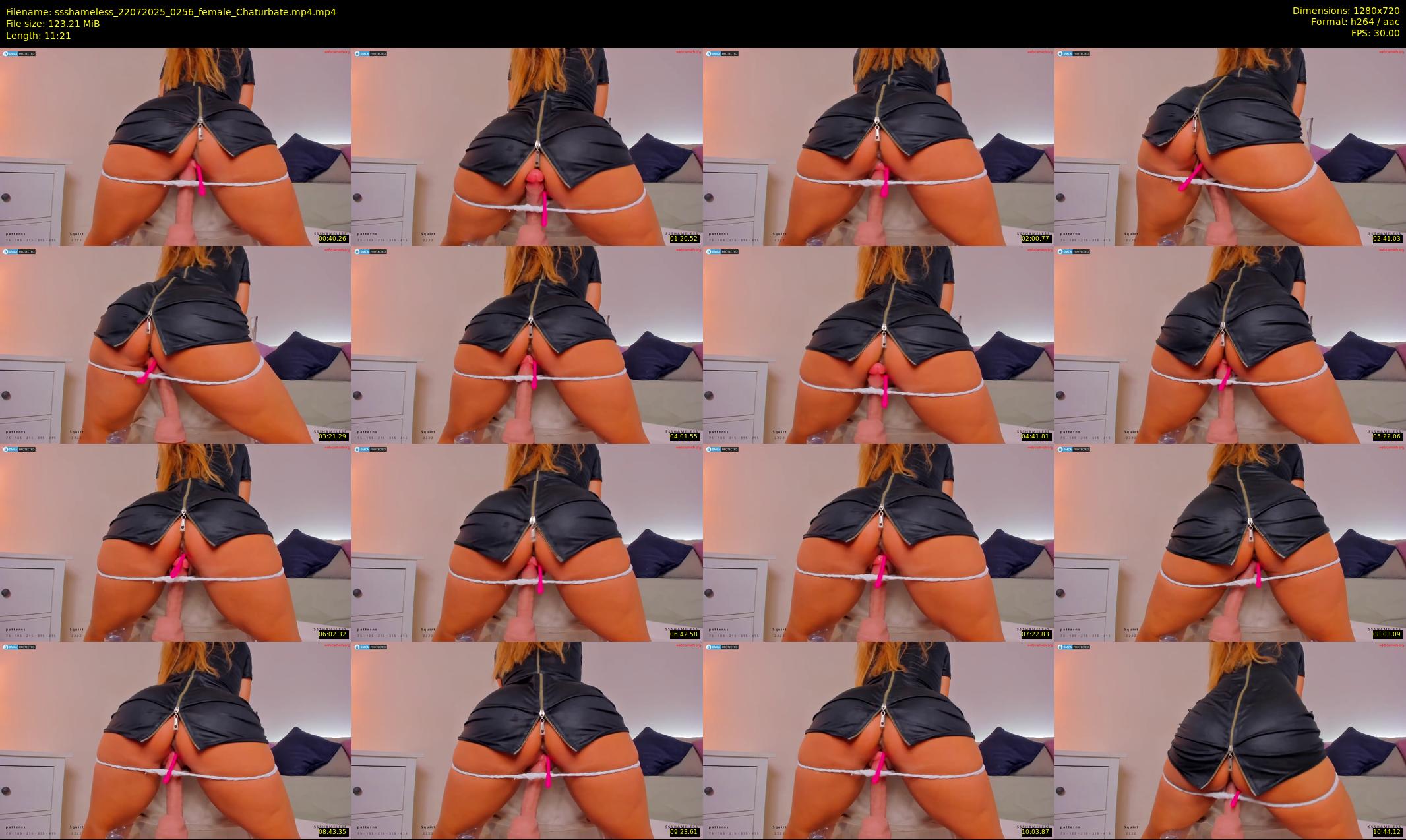 ssshameless — 12 minute Chaturbate female cam show recording, 720p, Jul 22, 2025