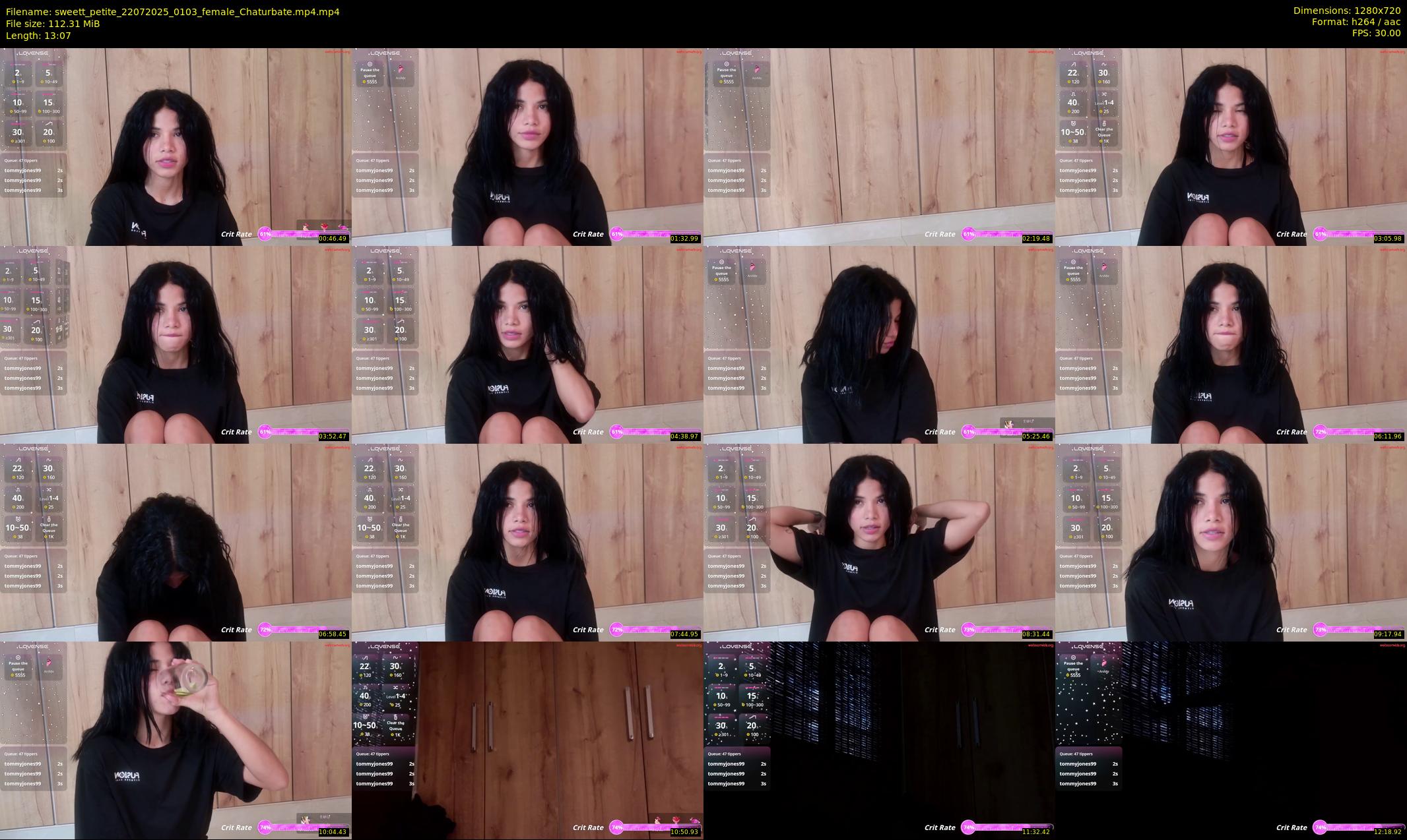 sweett_petite — 14 minute Chaturbate female cam show recording, 720p, Jul 22, 2025