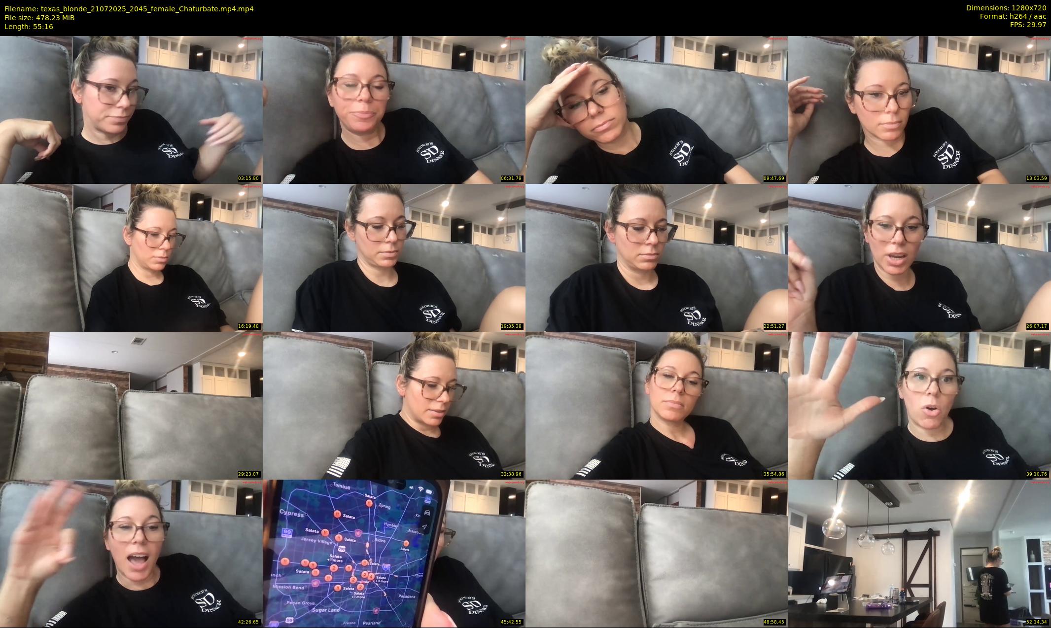 texas_blonde — 56 minute Chaturbate female cam show recording, 720p, Jul 21, 2025