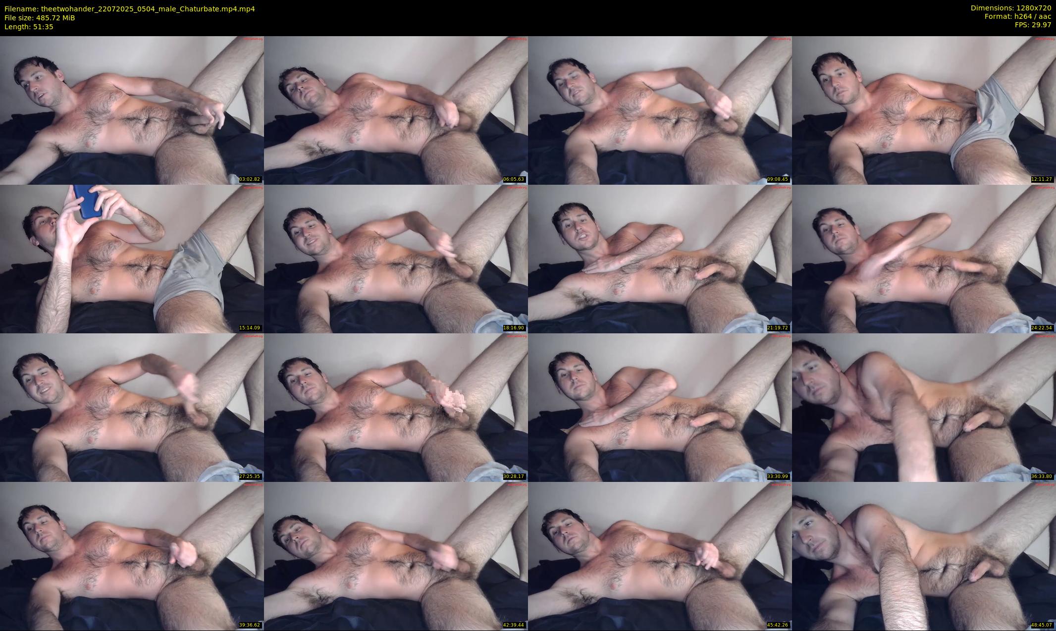 theetwohander — 52 minute Chaturbate male cam show recording, 720p, Jul 22, 2025