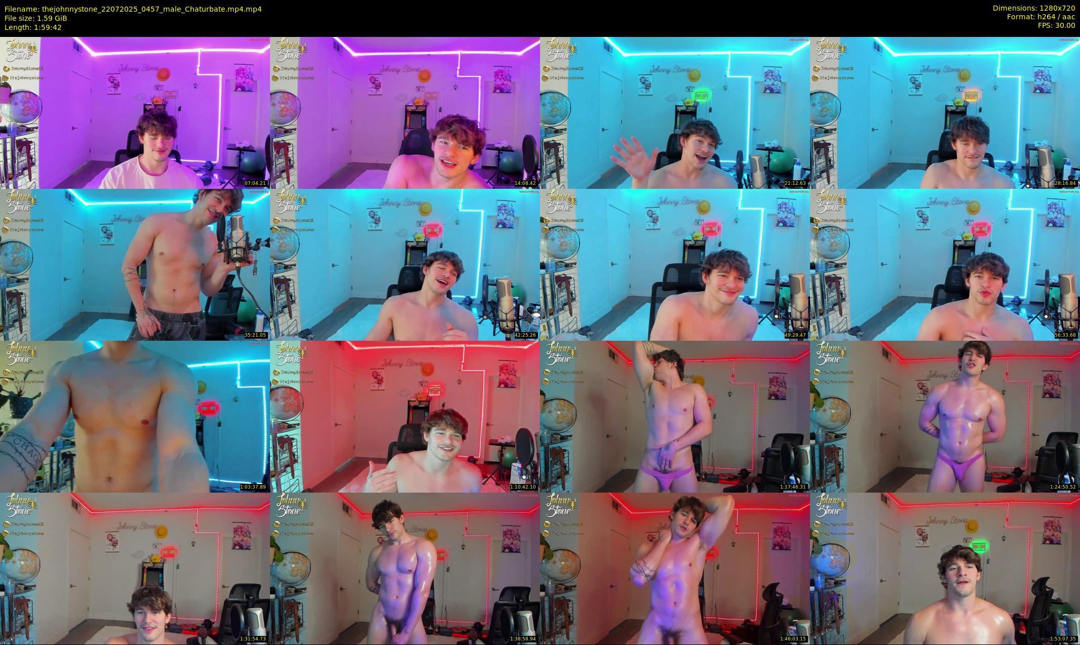thejohnnystone — 120 minute Chaturbate male cam show recording, 720p, Jul 22, 2025