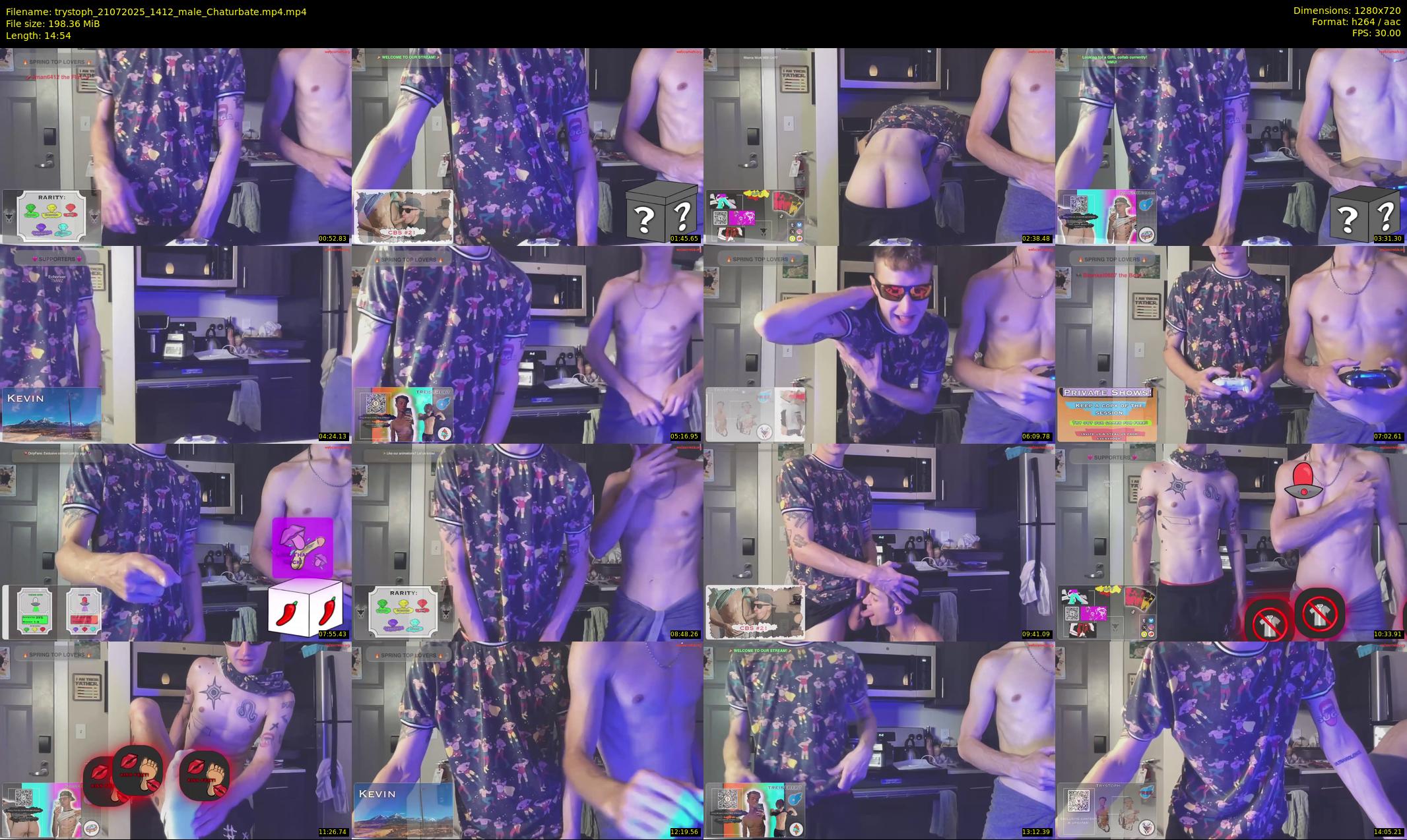 trystoph — 15 minute Chaturbate male cam show recording, 720p, Jul 21, 2025