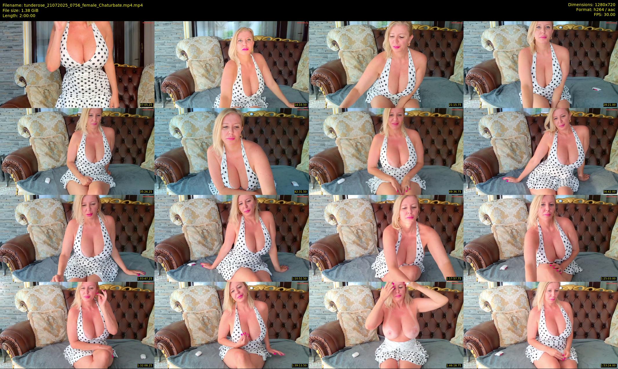 tunderose — 120 minute Chaturbate female cam show recording, 720p, Jul 21, 2025