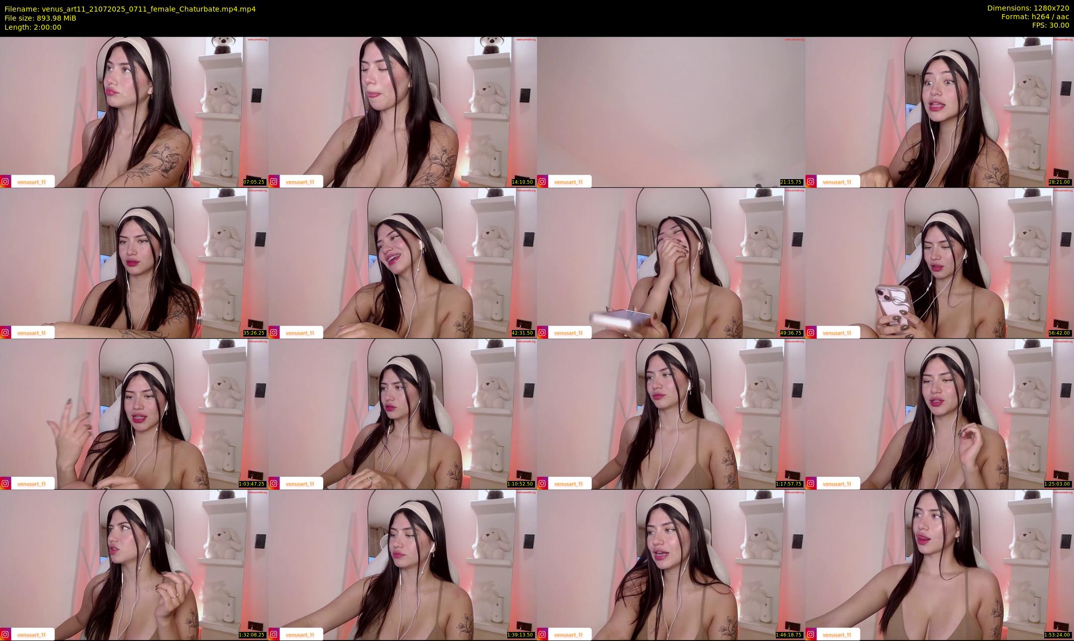 venus_art11 — 120 minute Chaturbate female cam show recording, 720p, Jul 21, 2025