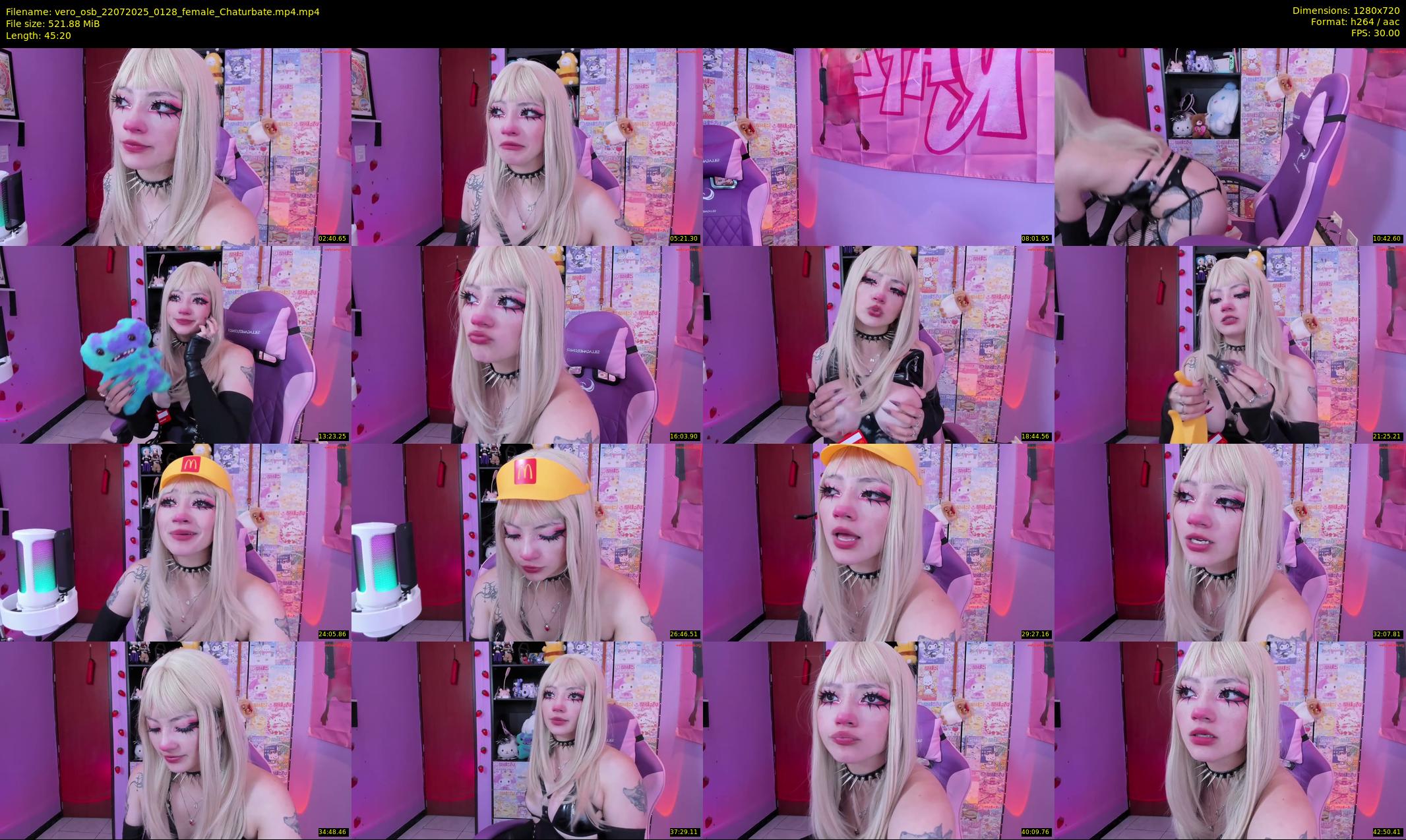 vero_osb — 46 minute Chaturbate female cam show recording, 720p, Jul 22, 2025