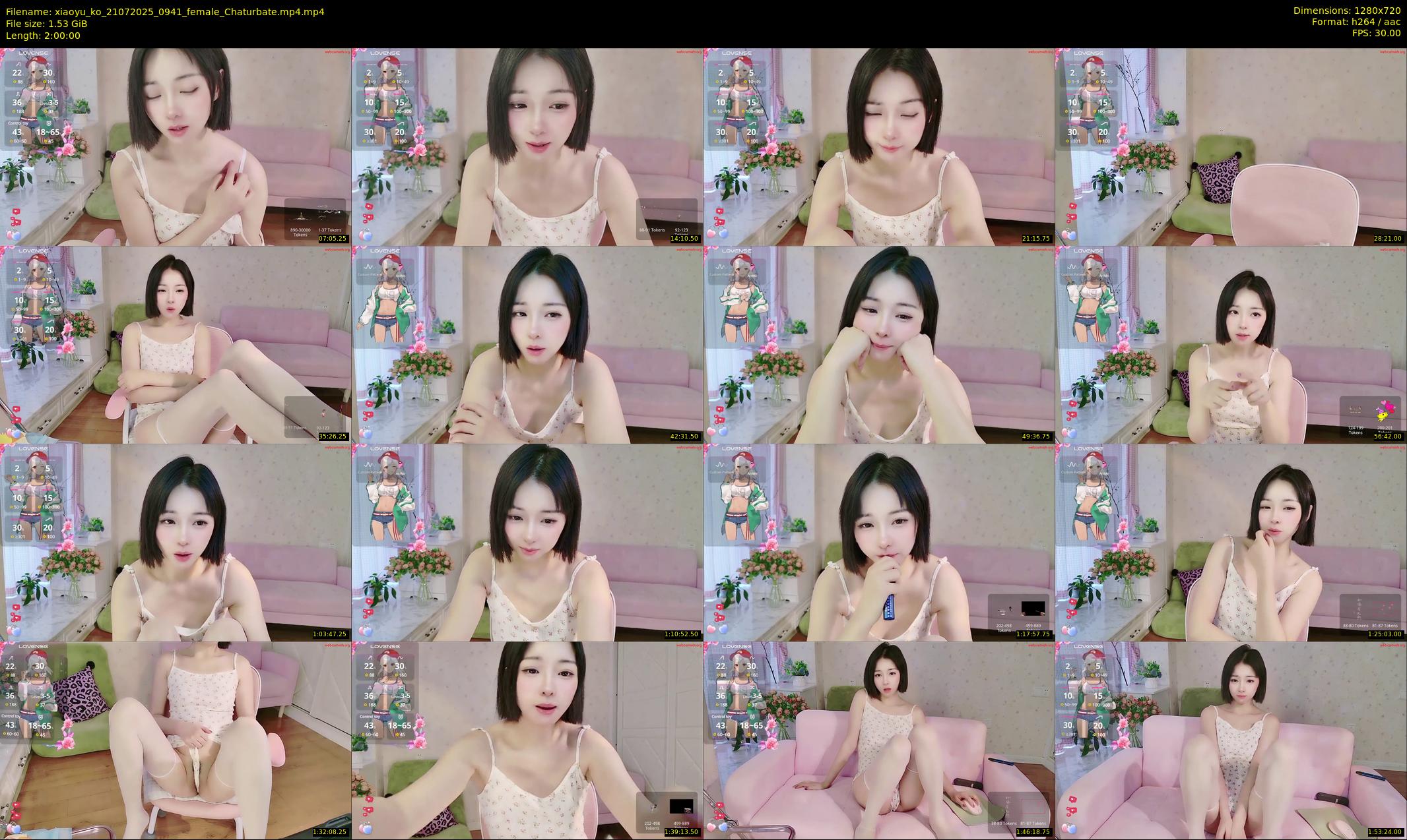 xiaoyu_ko — 120 minute Chaturbate female cam show recording, 720p, Jul 21, 2025