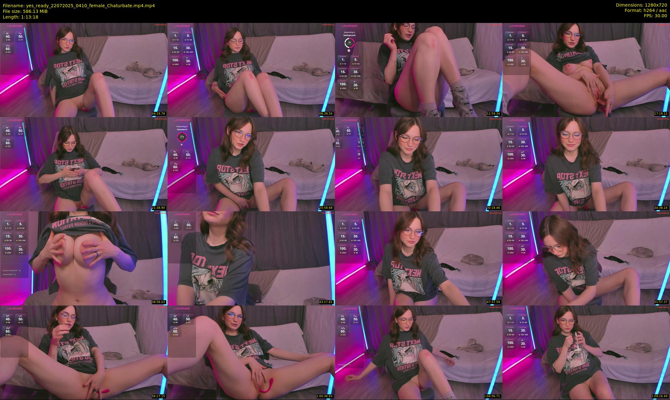yes_ready — 74 minute Chaturbate female cam show recording, 720p, Jul 22, 2025