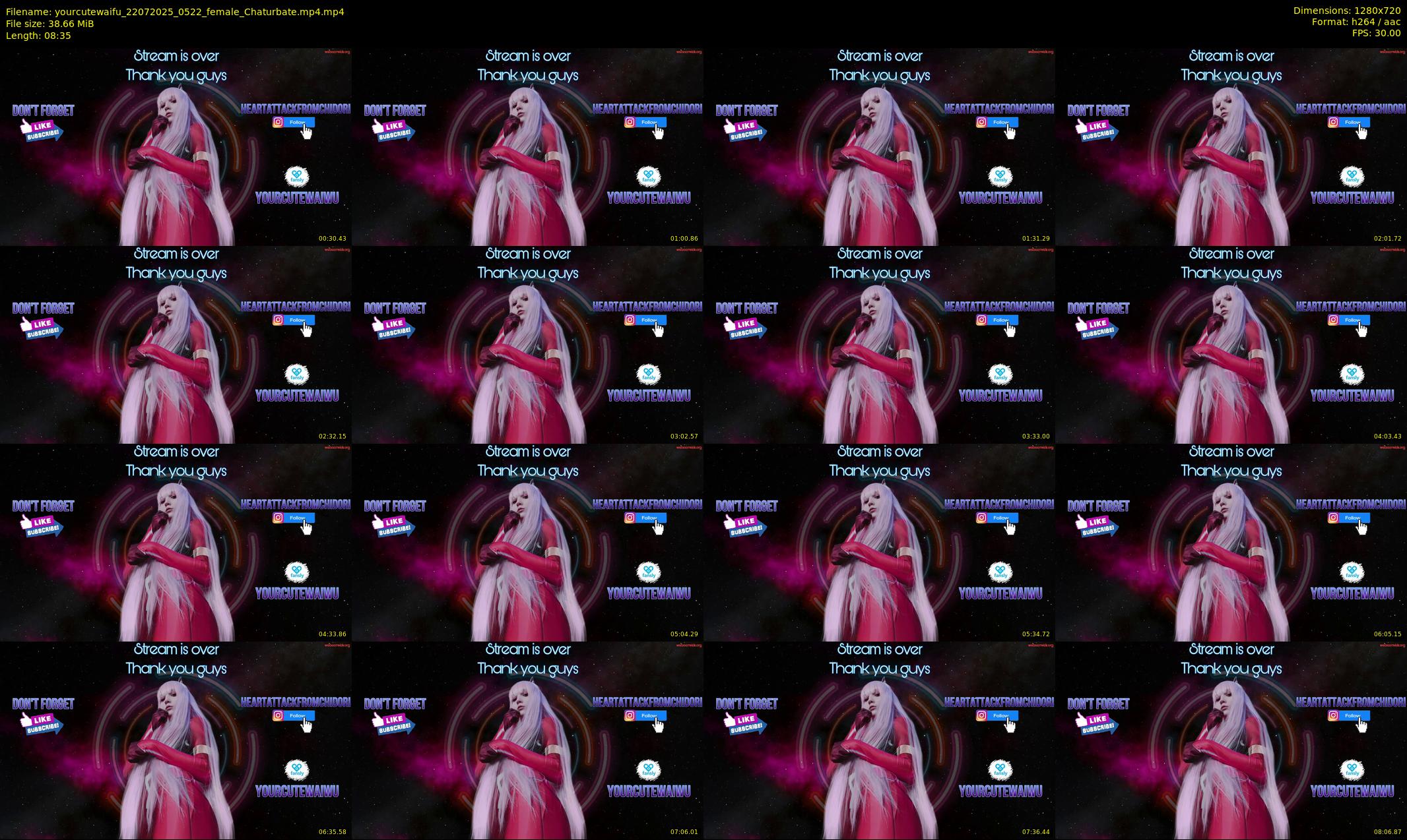 yourcutewaifu — 9 minute Chaturbate female cam show recording, 720p, Jul 22, 2025